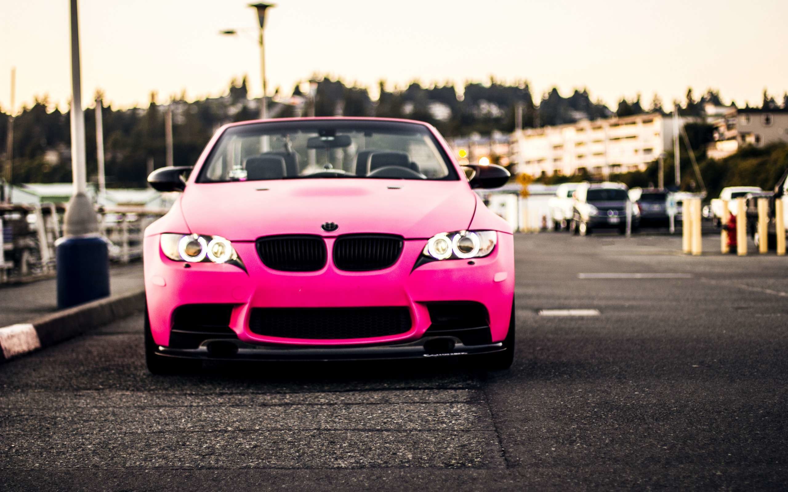 BMW M3 Cabrio (E93), BMW, Rosa, Parcheggio, 2K 1600p, sfondo desktop
