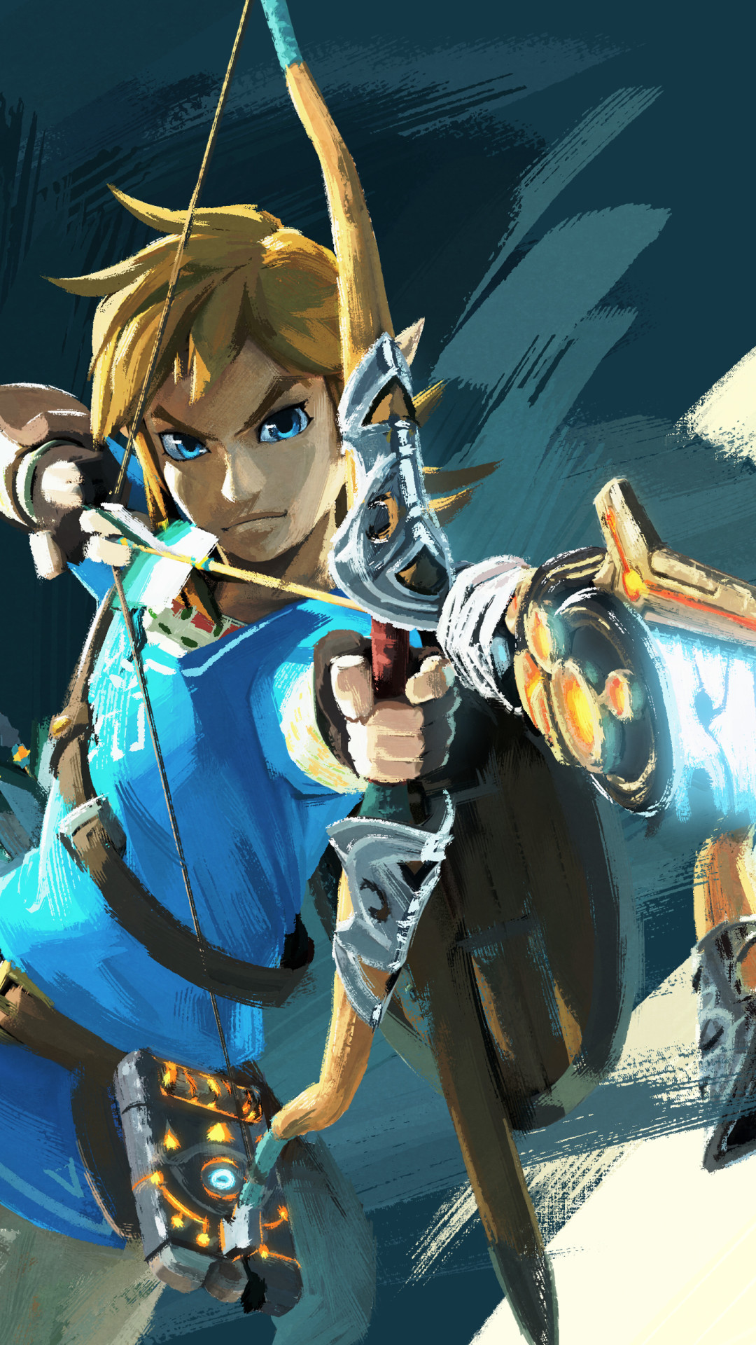 Link, The Legend of Zelda: Breath of the Wild, Arco, 1080x1920, schermata di blocco iPhone