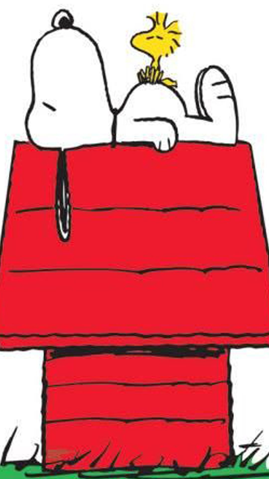 Snoopy, Woodstock, Peanuts, Cuccia rossa, wallpaper iPhone