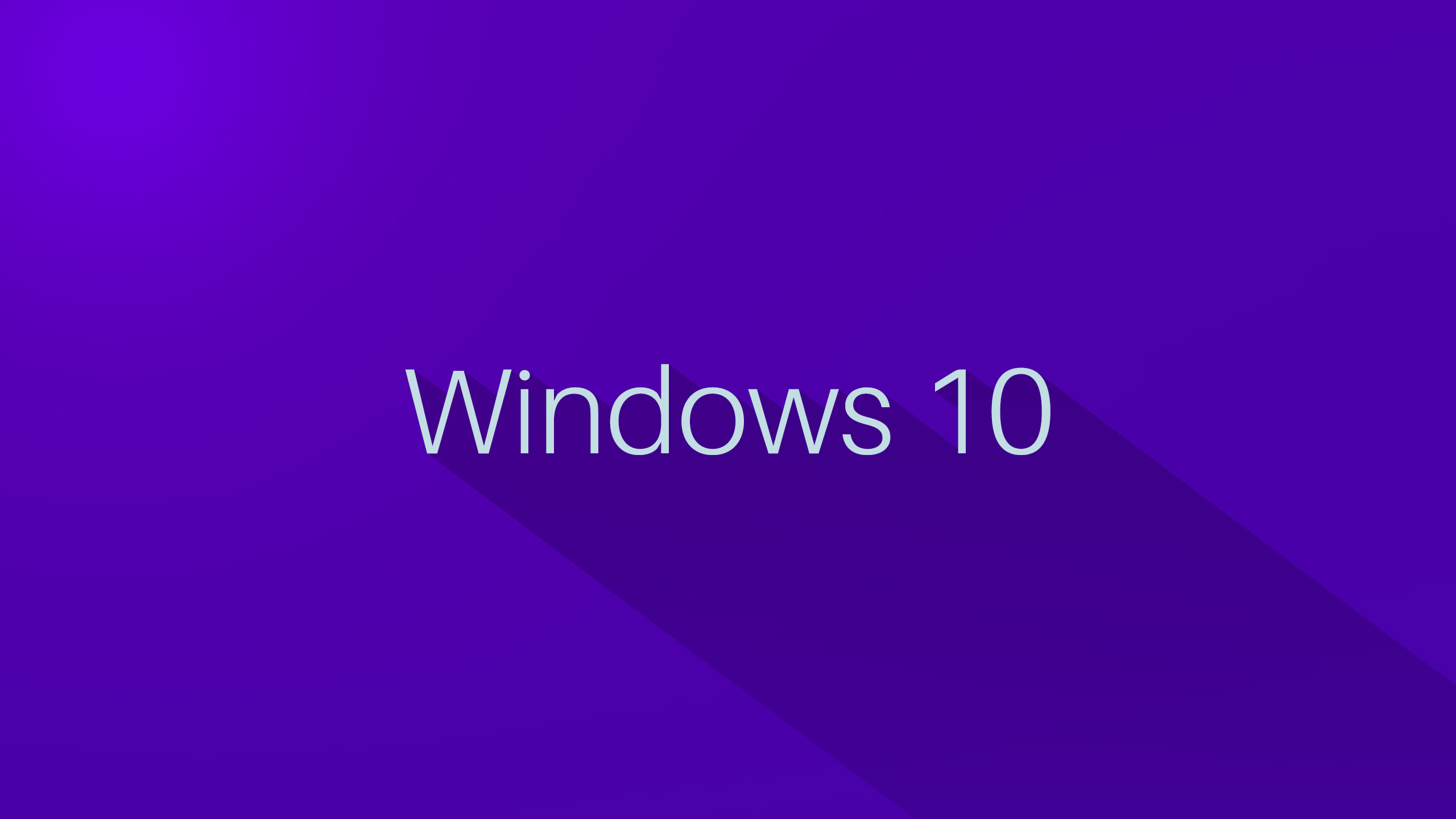 Windows 10, Sfondo viola, Minimalismo, 2560x1440, wallpaper desktop