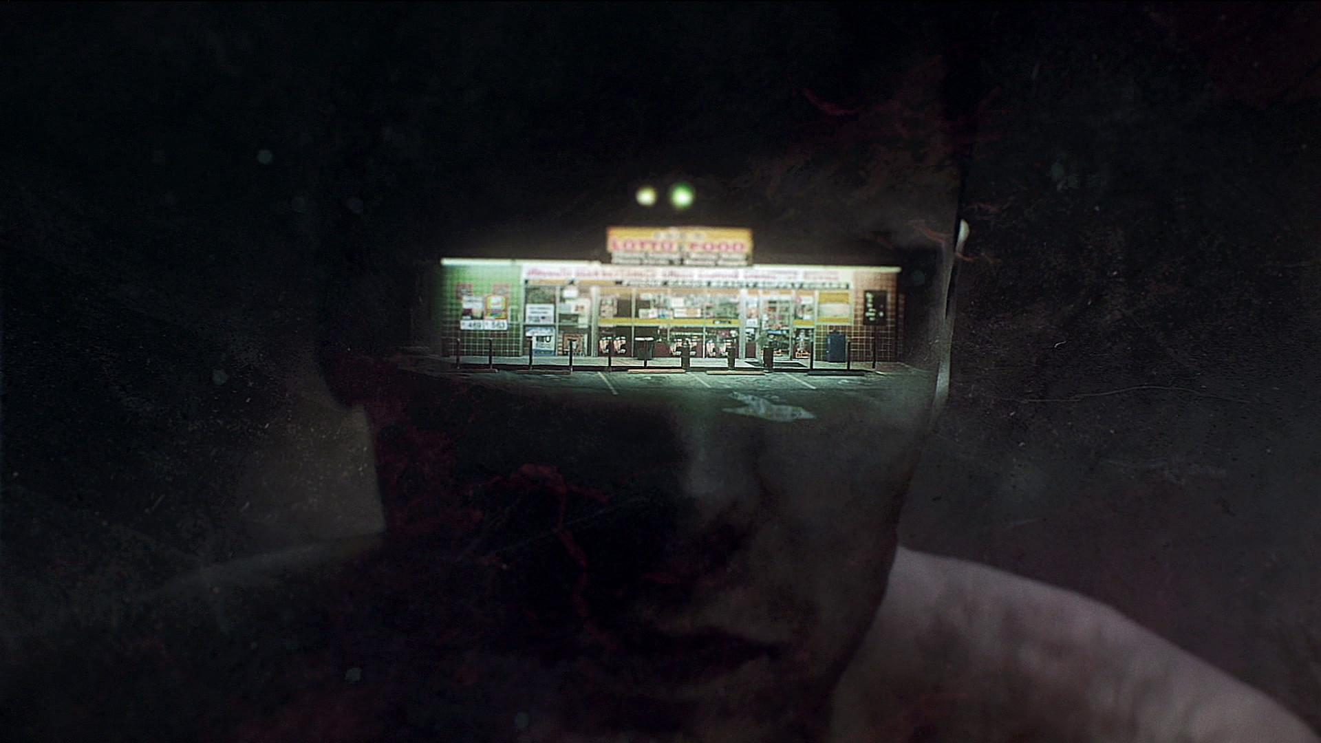 True Detective, Doppia esposizione, Distributore di benzina, Notte, sfondo Windows 11