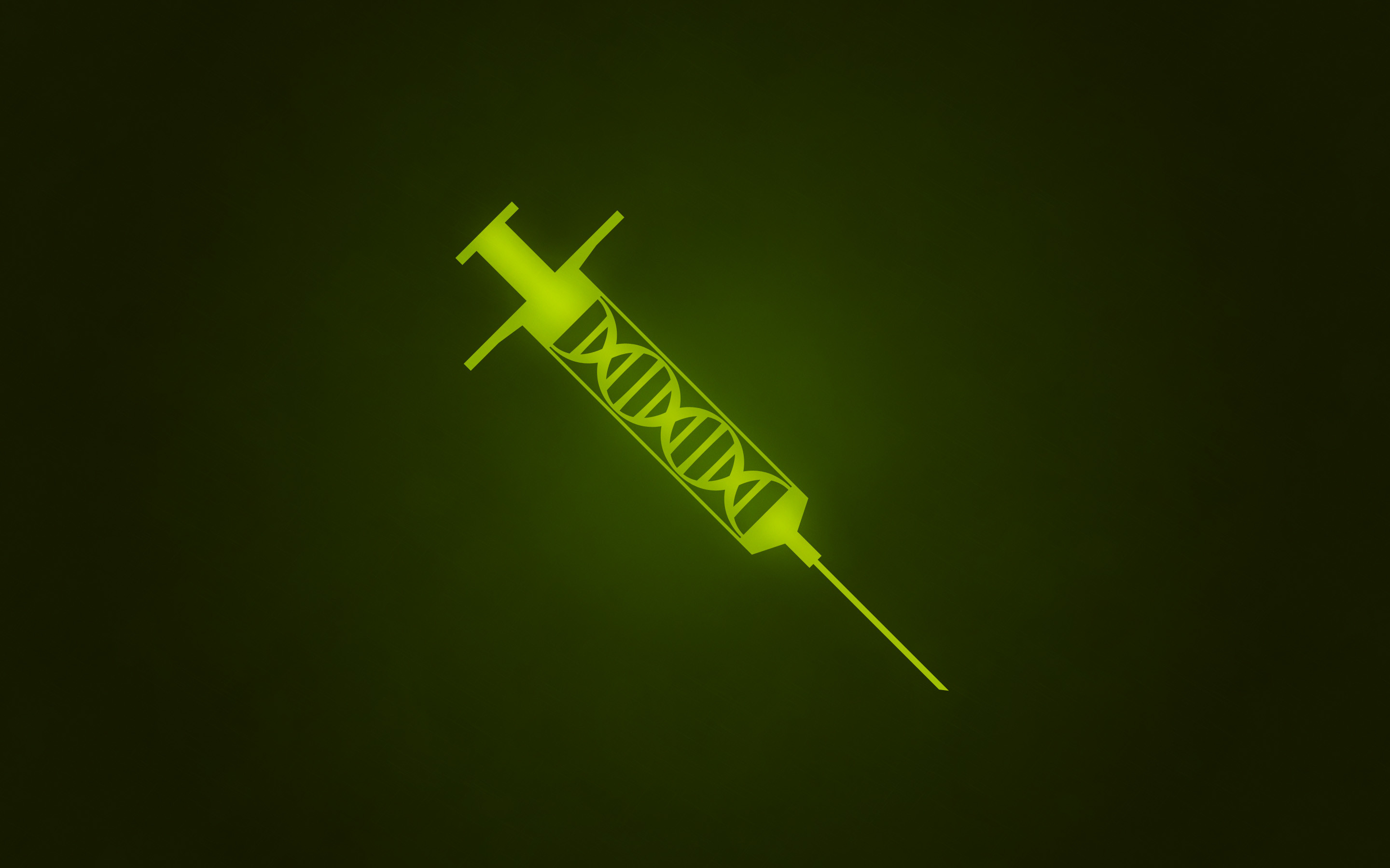 DNA, Siringa, Verde, 16:10 2K, sfondo widescreen