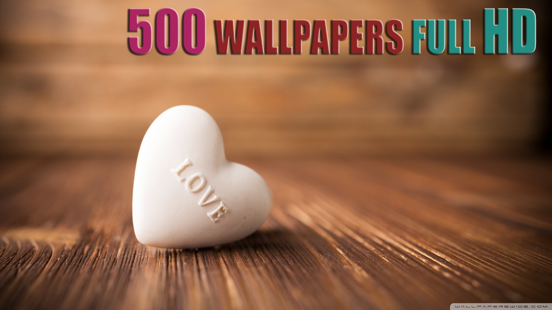Cuore di pietra, Love, Legno, Romantico, Full HD, wallpaper per PC