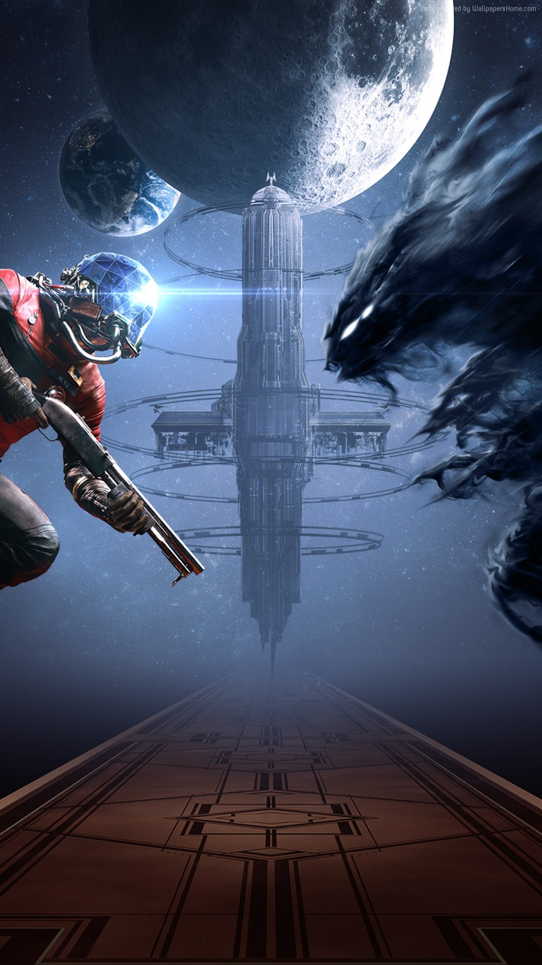 Destiny, Astronave, Fantascienza, sfondo per cellulare, iPhone e Android