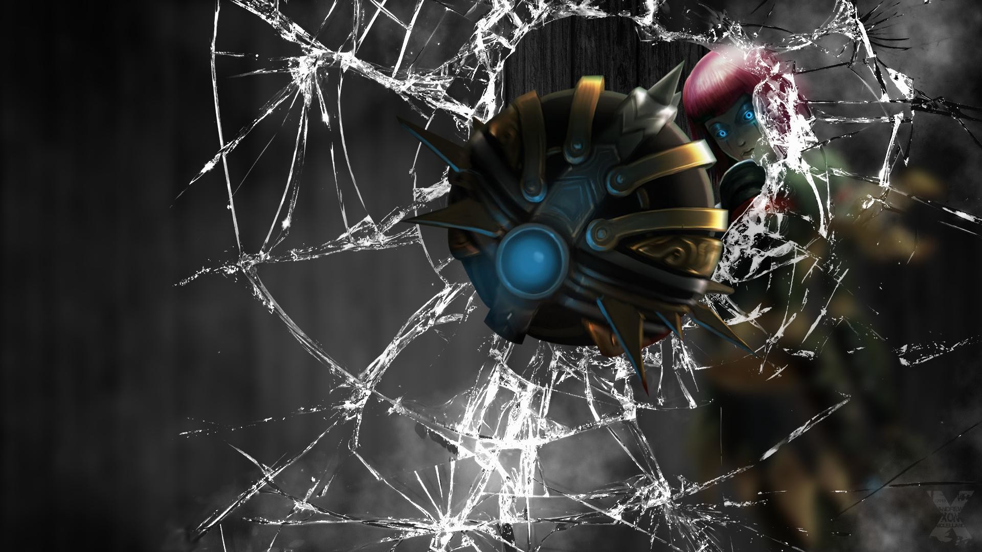 Big Daddy, BioShock, Vetro rotto, Elmo, Full HD, wallpaper per portatile