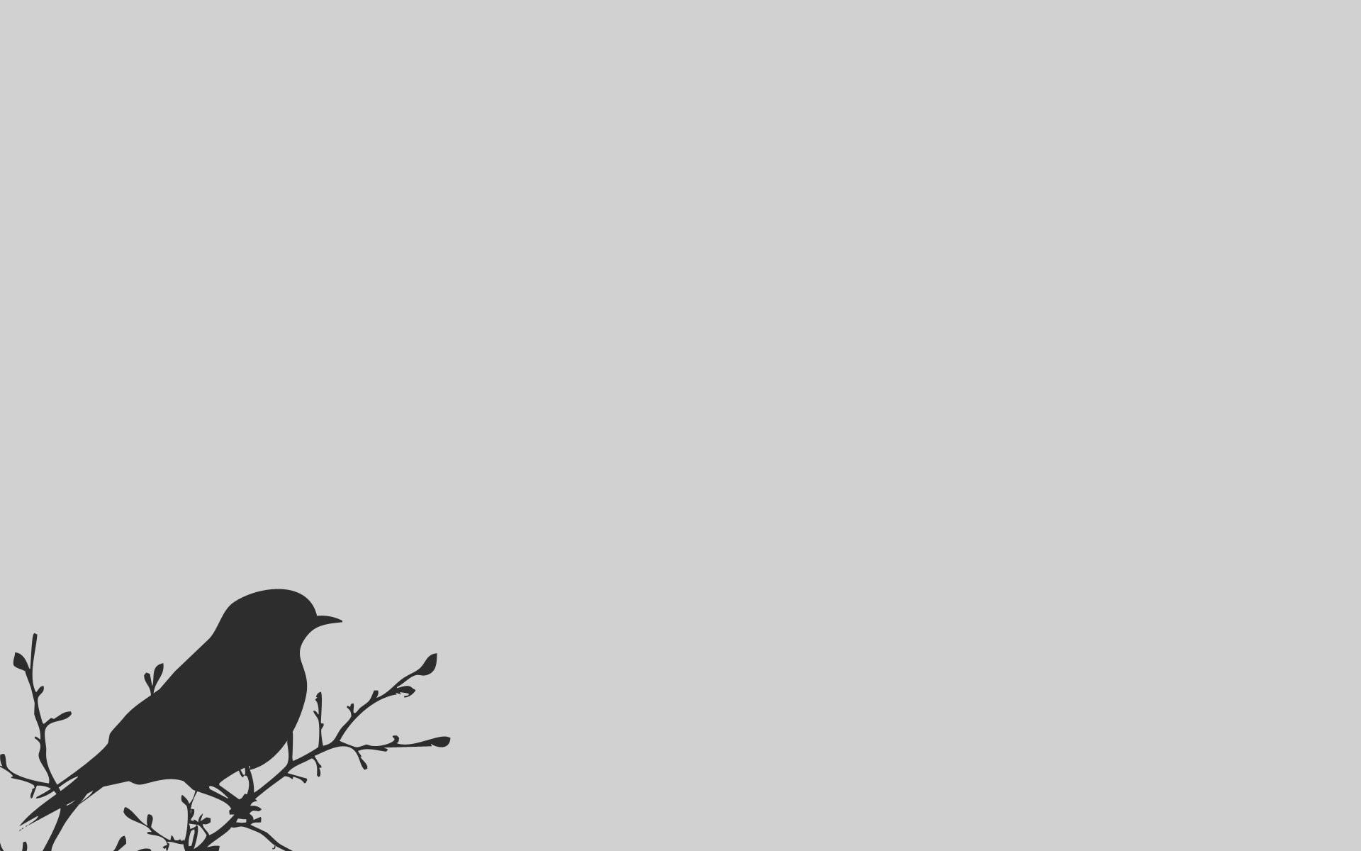 Minimalismo, Uccello, Ramo, Silhouette, 1920x1200, sfondo MacBook Pro
