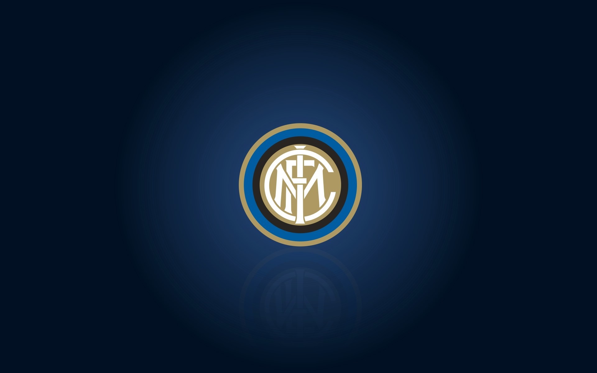 Inter, Logo, Sfondo blu scuro, Minimalismo, 1920x1200, wallpaper desktop