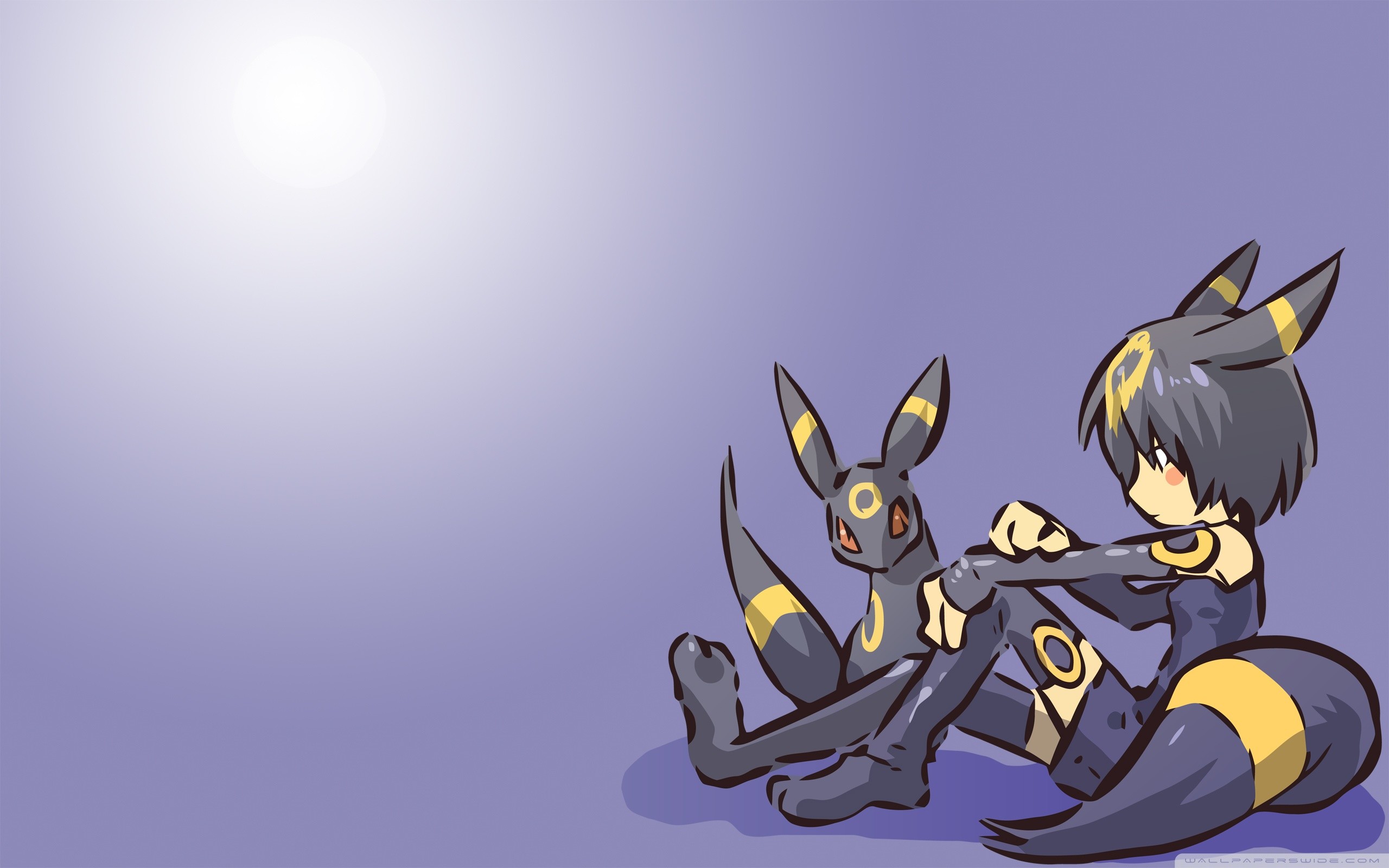 Umbreon, Gijinka, Pokémon, Lilla, 2K 1600p, sfondo desktop