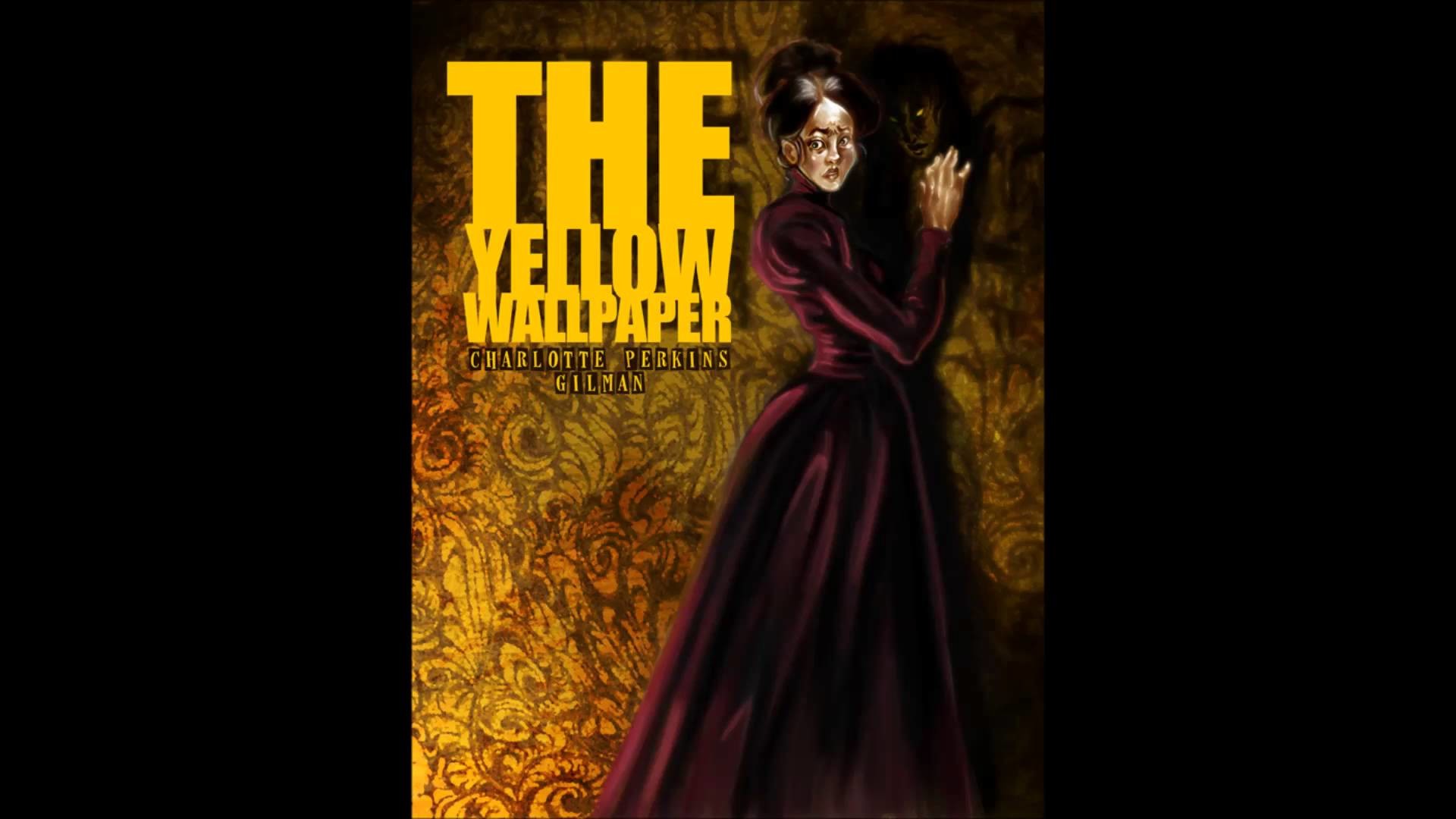 The Yellow Wallpaper, Charlotte Perkins Gilman, Copertina del libro, Donna, sfondo desktop Full HD