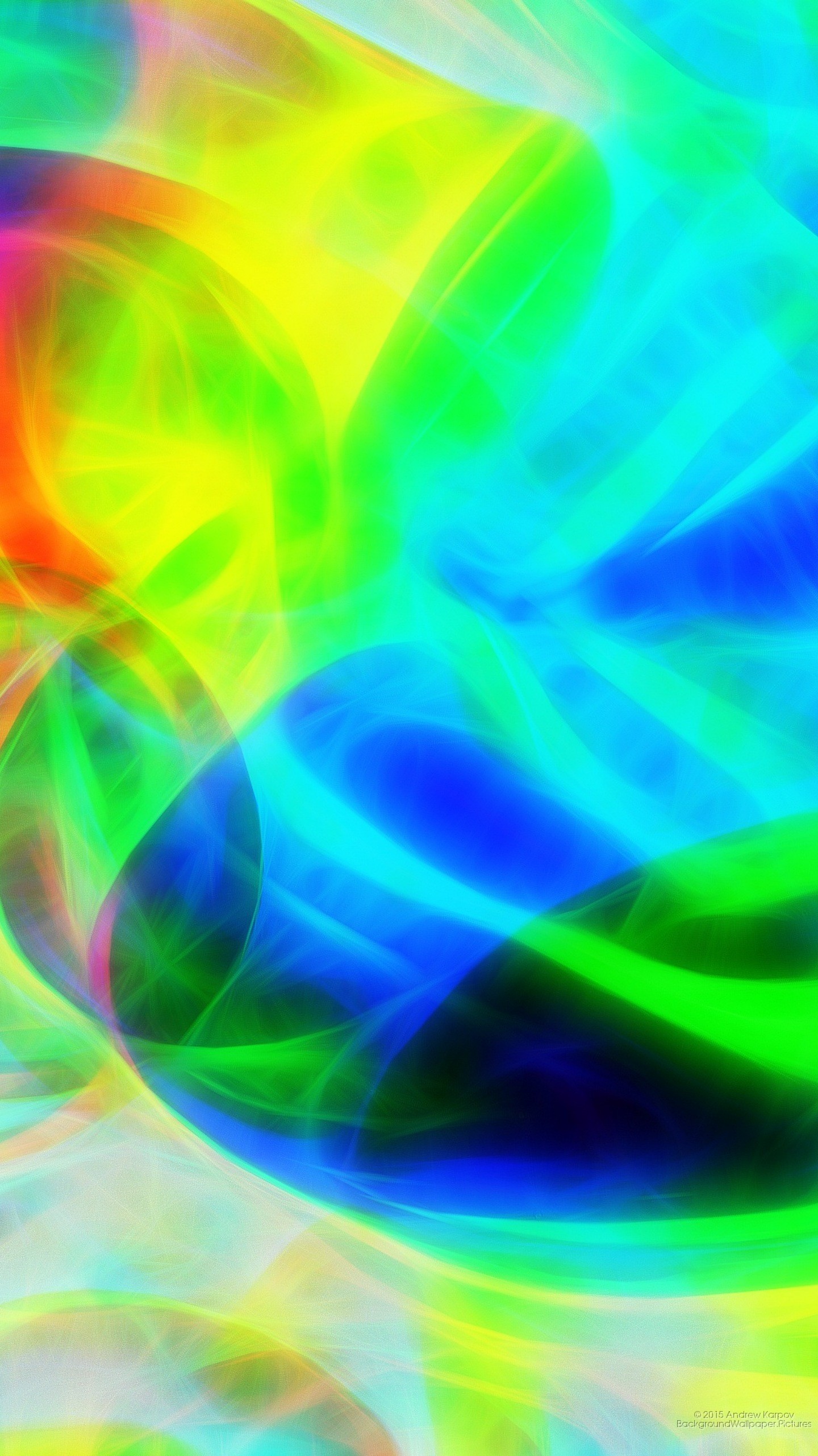 Astratto, Onde, Colori vivaci, sfondo per iPhone e Android