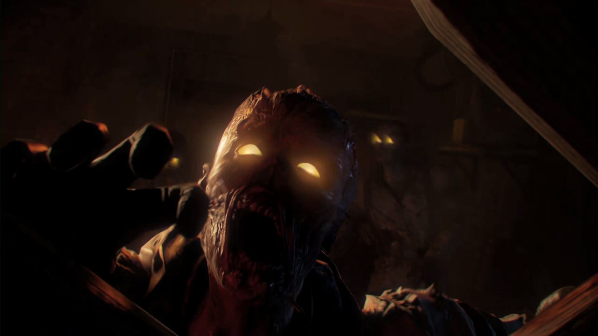 Call of Duty: Black Ops III, Zombi, Occhi luminosi, Buio, Full HD 1080p, sfondo desktop