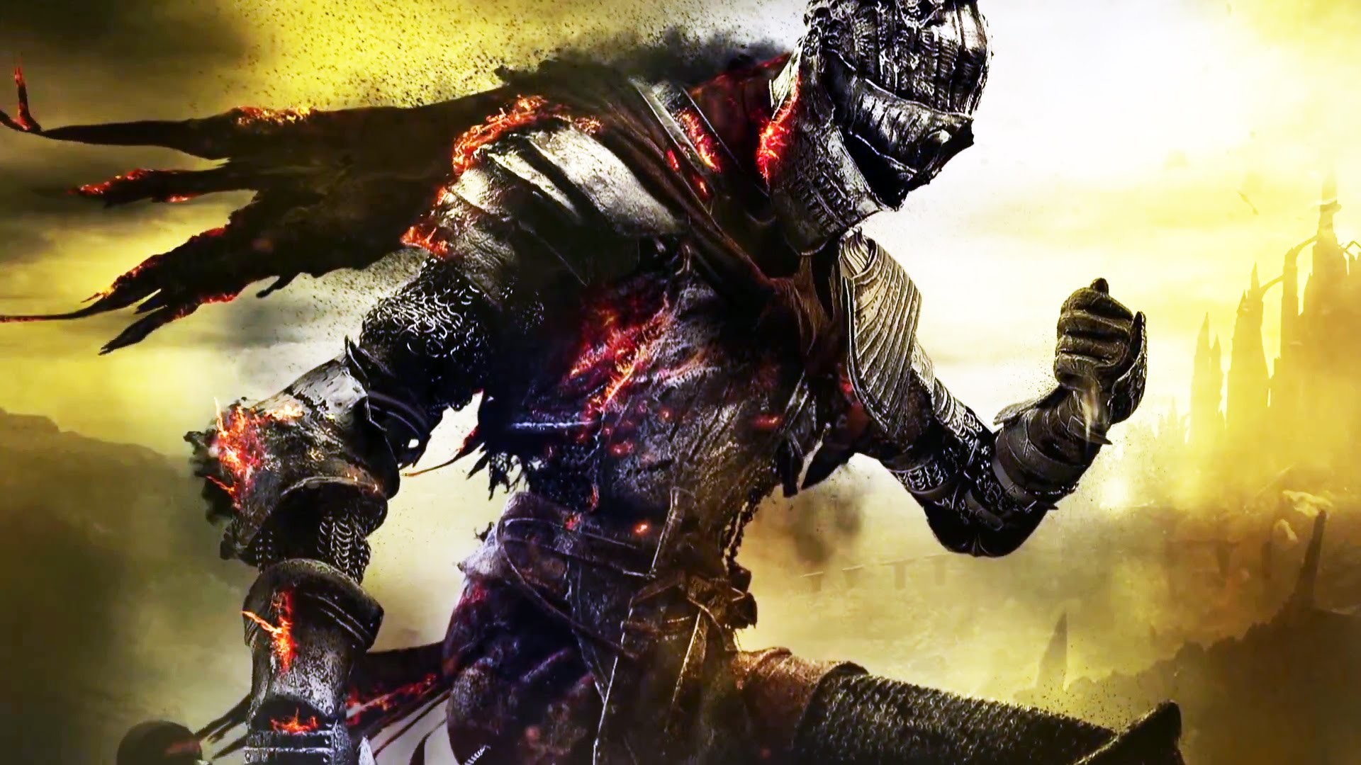 Senza Luce, Dark Souls III, Cavaliere, Braci, 1920x1080, immagine di sfondo