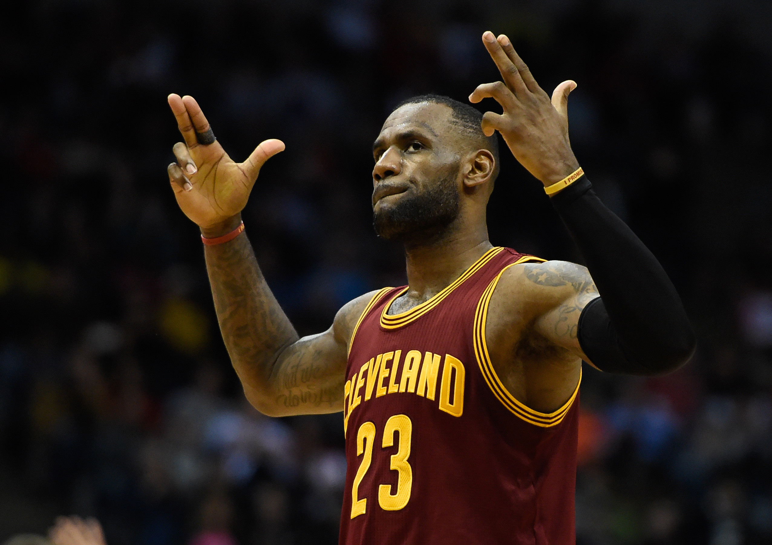 LeBron James, Cleveland Cavaliers, Esultanza, NBA, Full HD, sfondo per PC