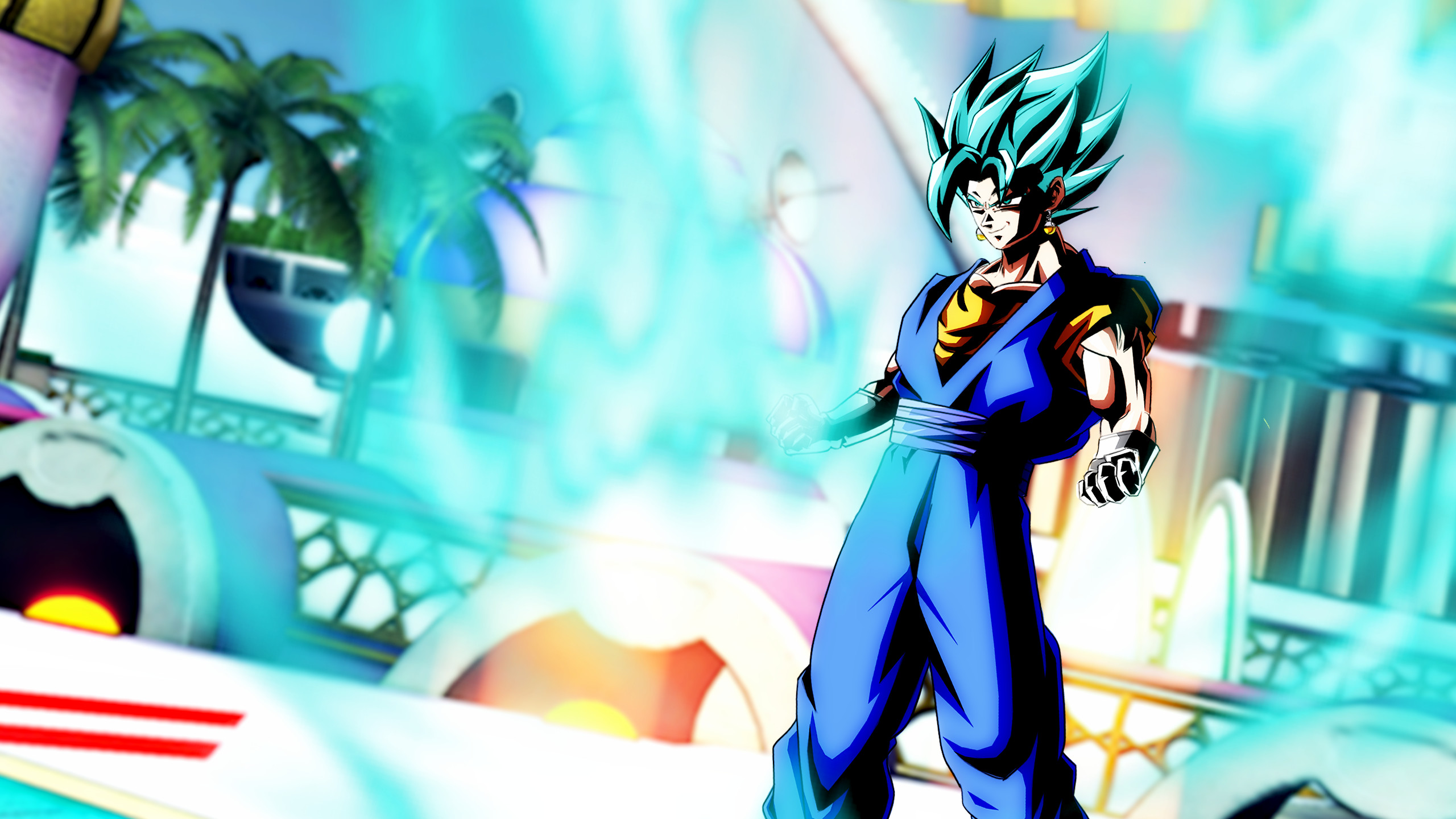 Vegito, Dragon Ball Super, 2560x1440, wallpaper desktop