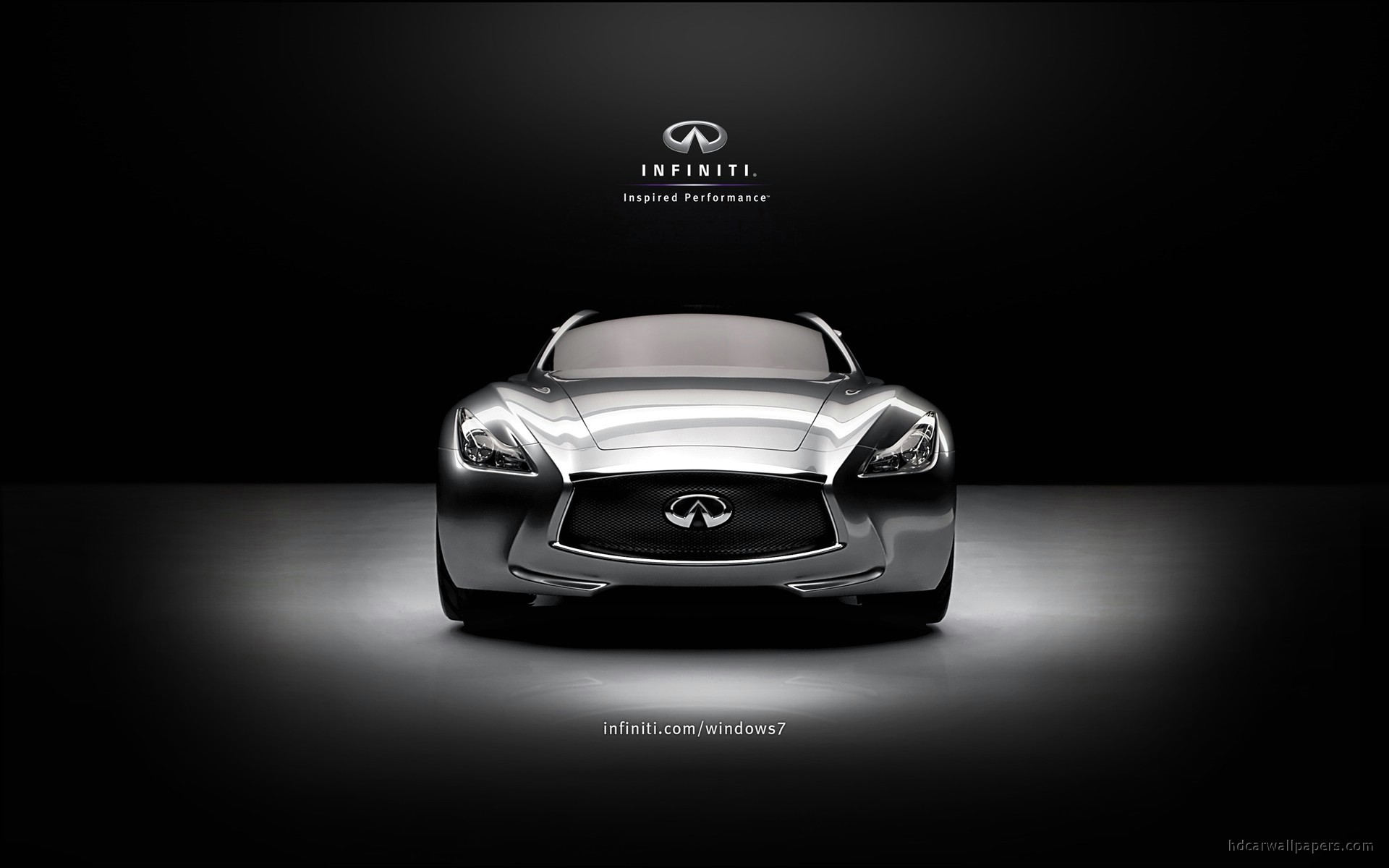 Infiniti Essence, Windows 7, Concept car, Sfondo nero, Full HD, wallpaper desktop