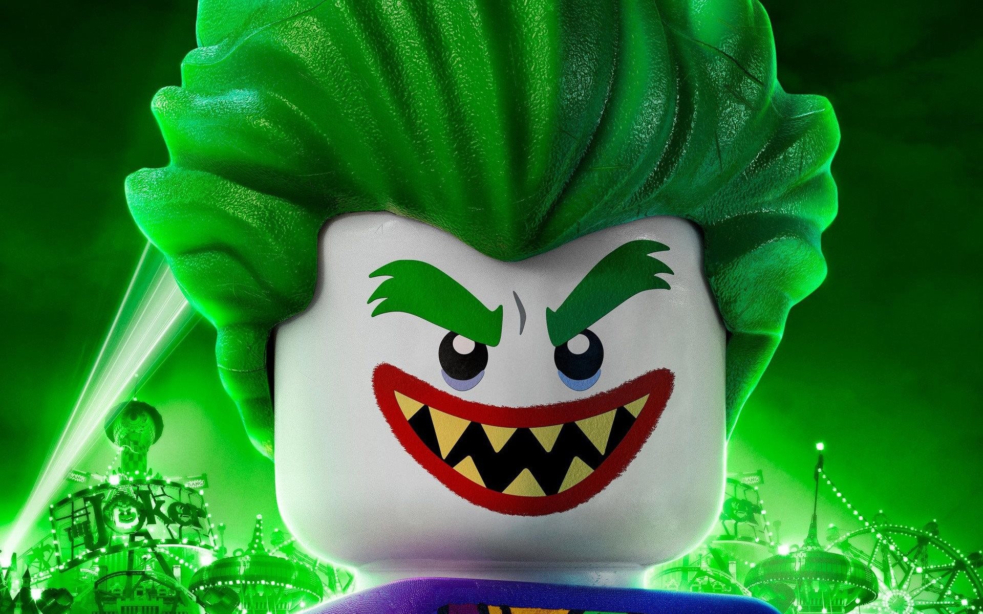 Joker, LEGO Batman - Il film, LEGO, Verde, 1920x1200, sfondo MacBook Pro