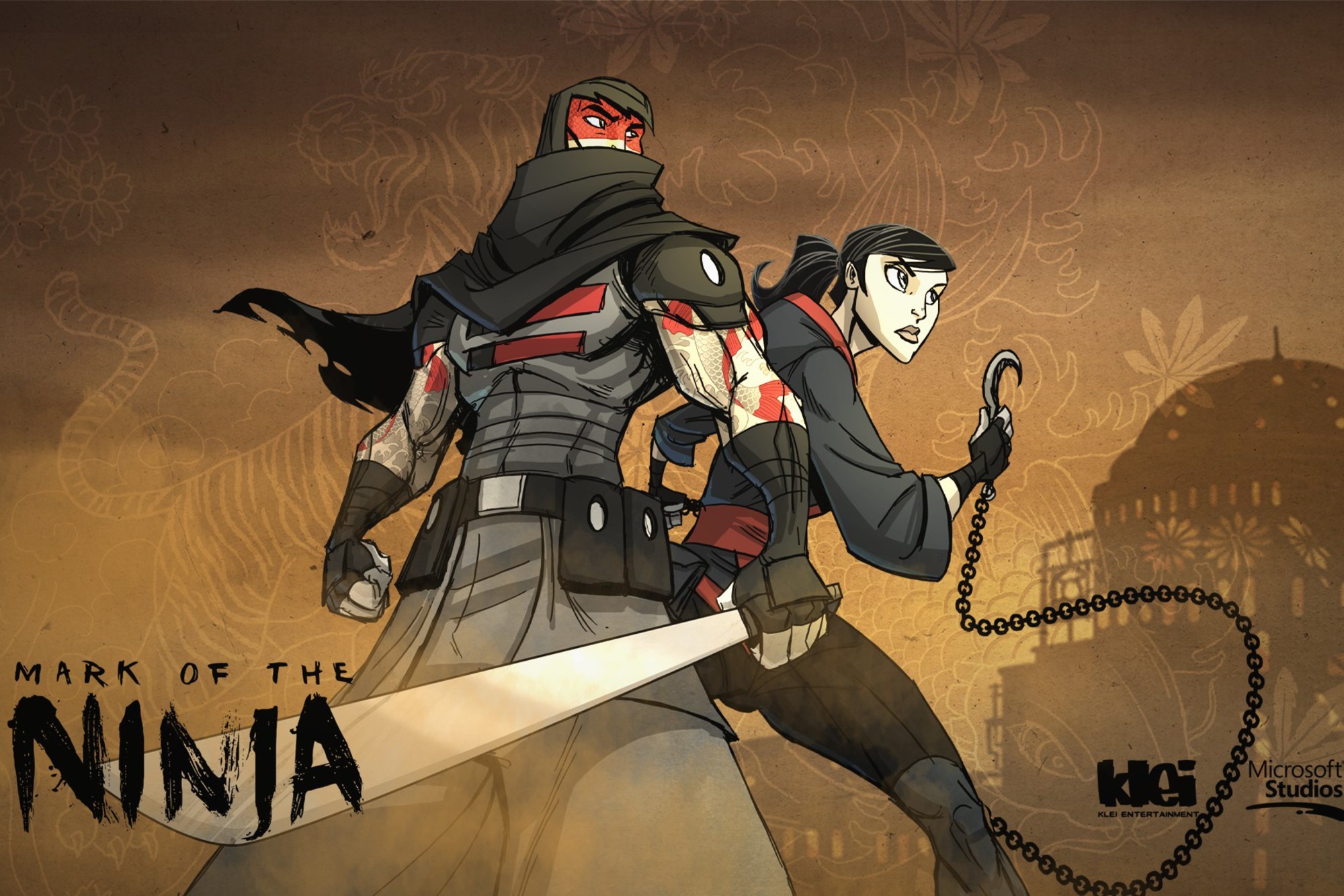 Mark of the Ninja, Klei Entertainment, Ninja, Kunoichi, Full HD, sfondo Windows 11