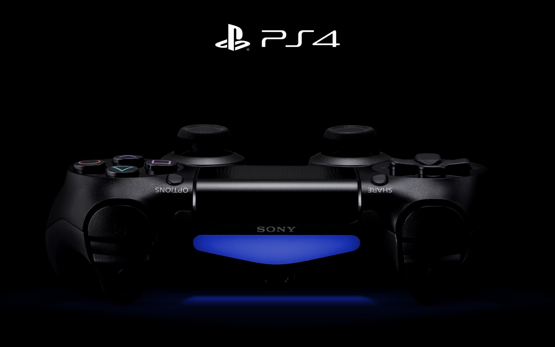 DualShock 4, PlayStation 4, Controller, Sfondo nero, 1920x1200, wallpaper desktop