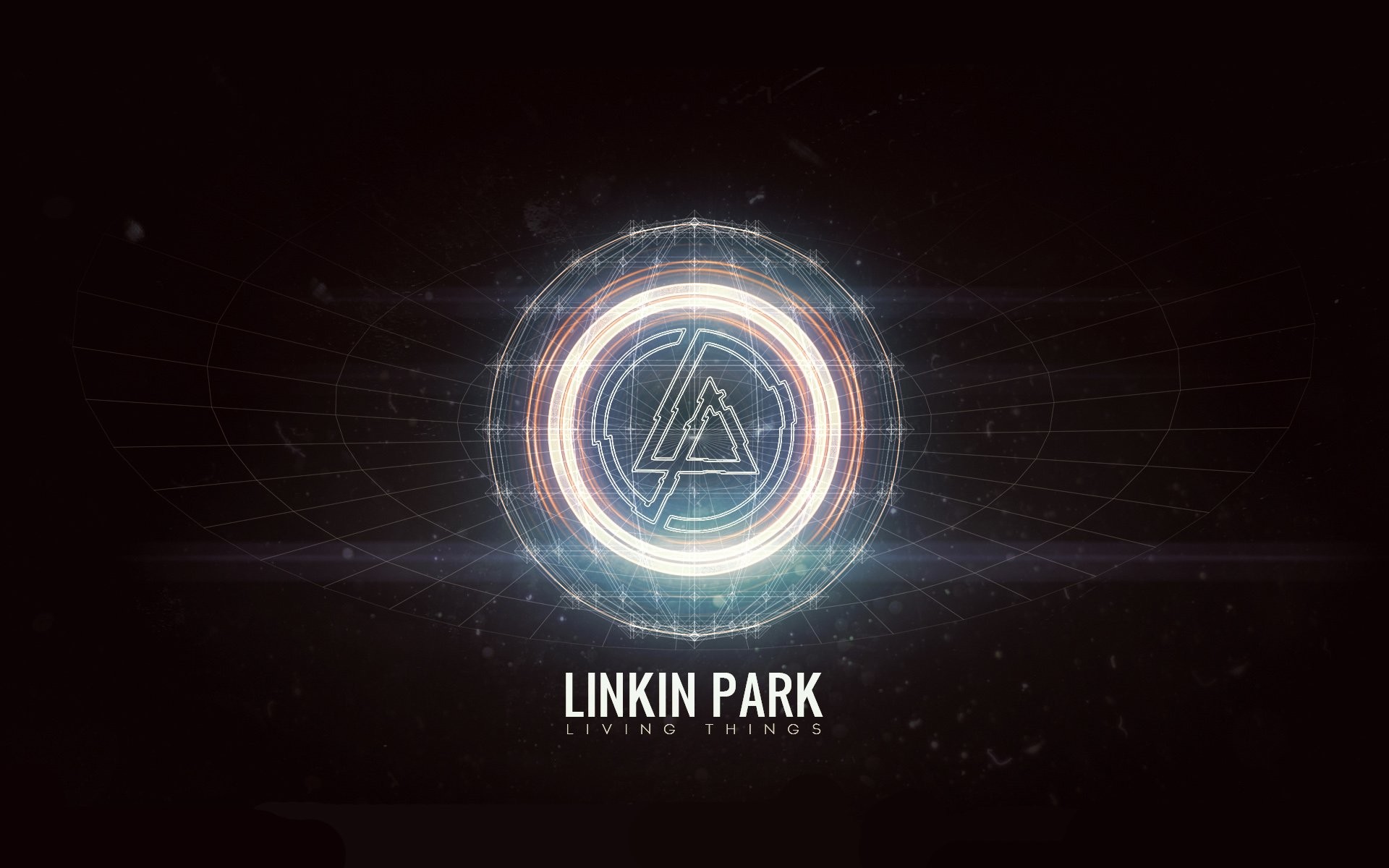 Linkin Park, Living Things, Logo Linkin Park, Sfondo nero, Full HD, wallpaper desktop