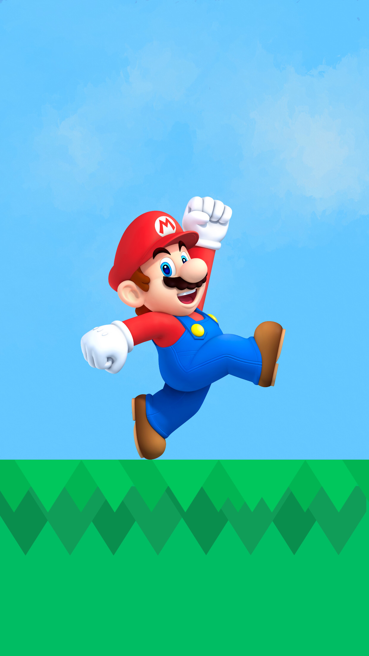 Mario, Super Mario, Salto, Minimalista, Full HD, schermata di blocco del cellulare