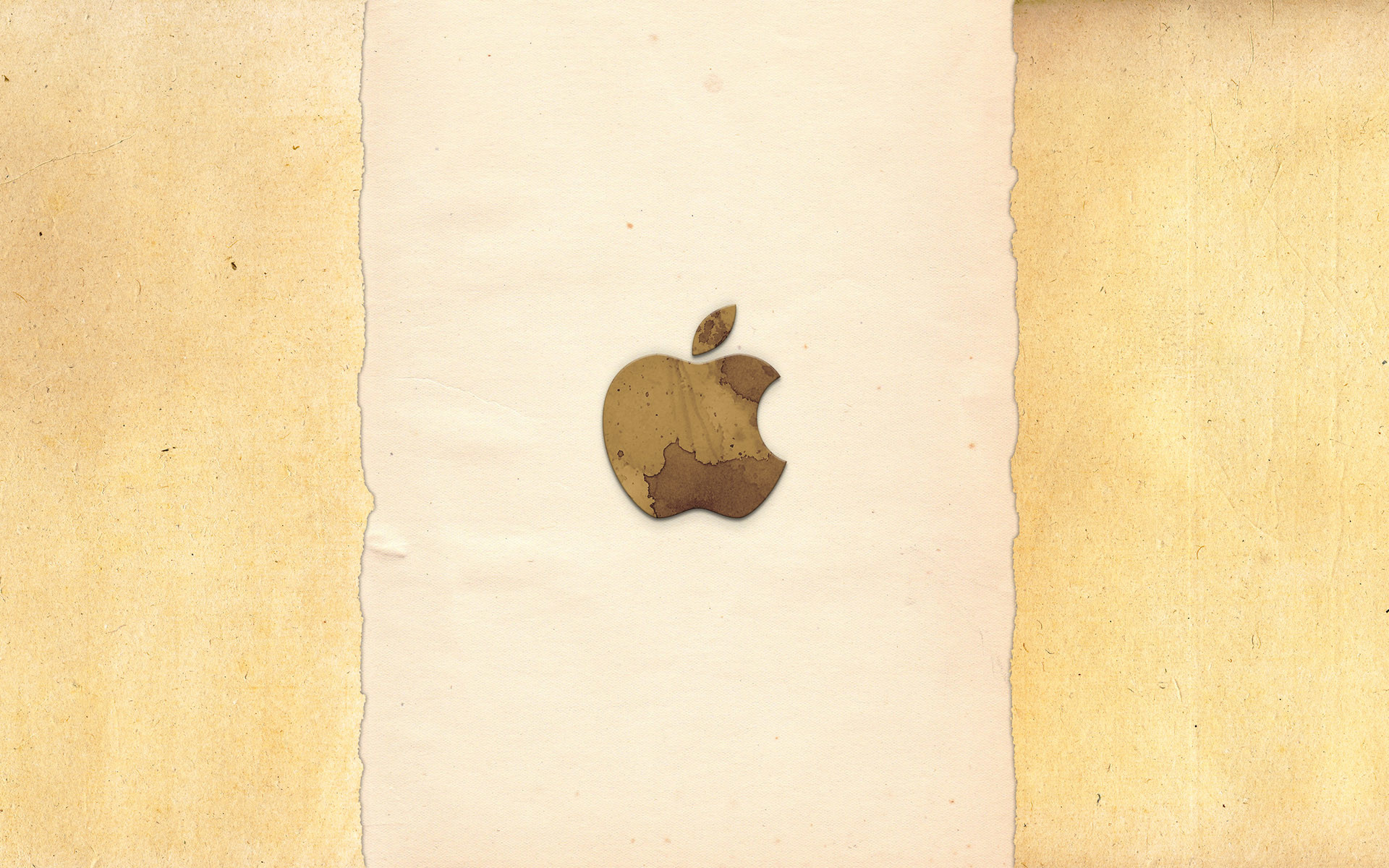 Logo Apple, Carta antica, Retrò, 1920x1200, sfondo MacBook Pro