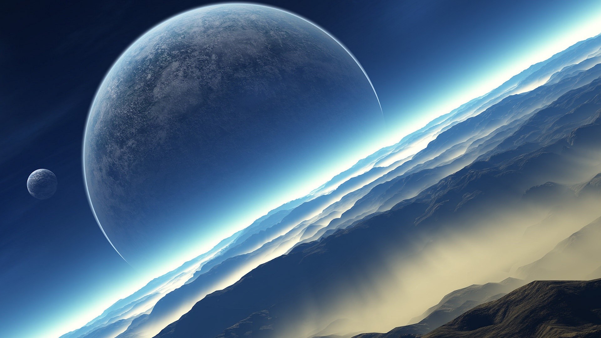 Pianeta, Spazio, Atmosfera, Fantascienza, 1920x1080, sfondo per PC