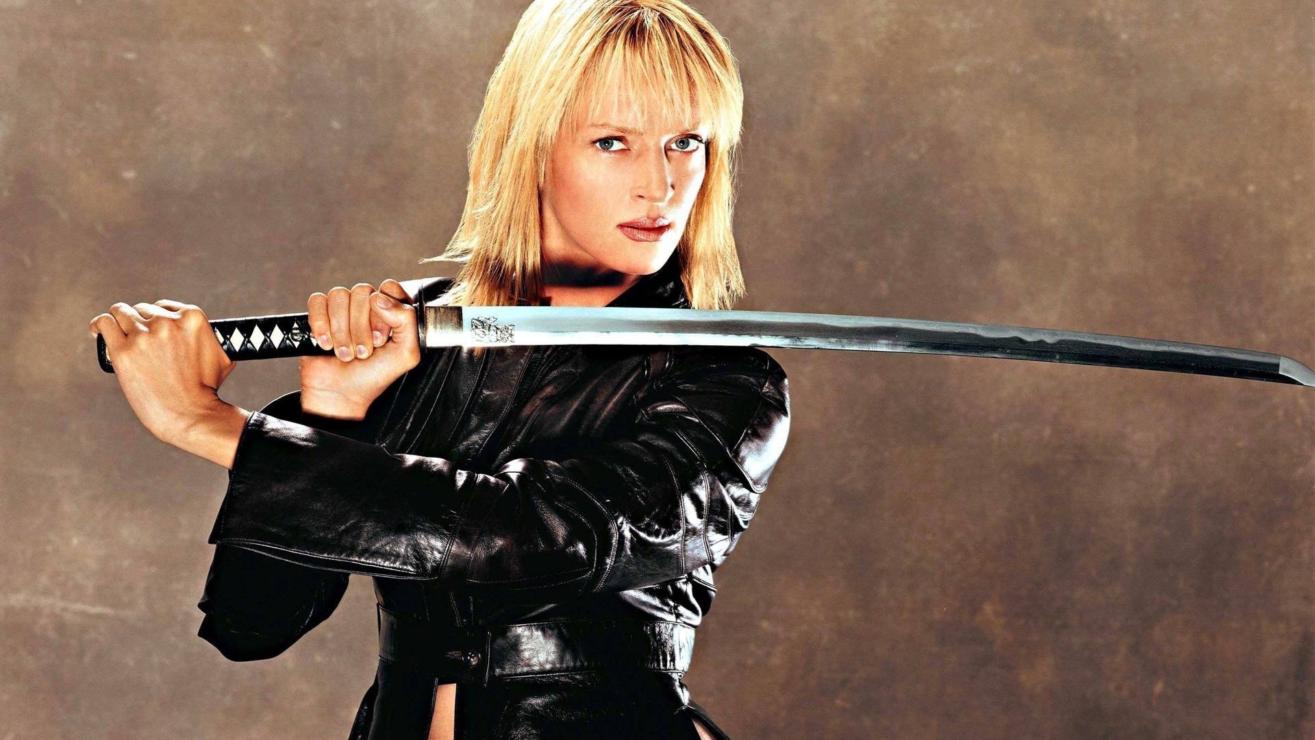 Uma Thurman, Kill Bill, La Sposa, Katana, Full HD, sfondo per PC
