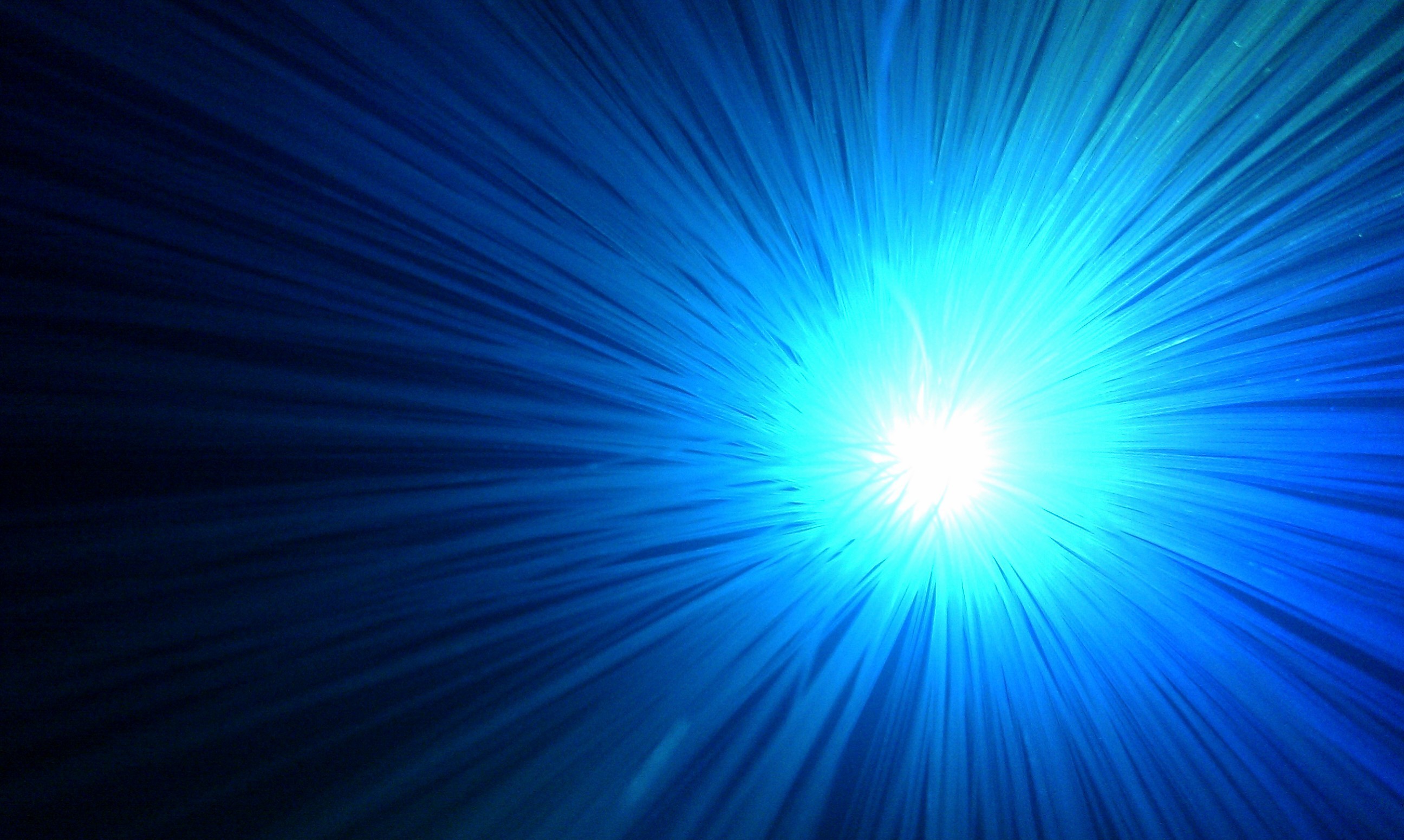 Esplosione di luce, Blu, Raggi, Astratto, 2K, sfondo desktop