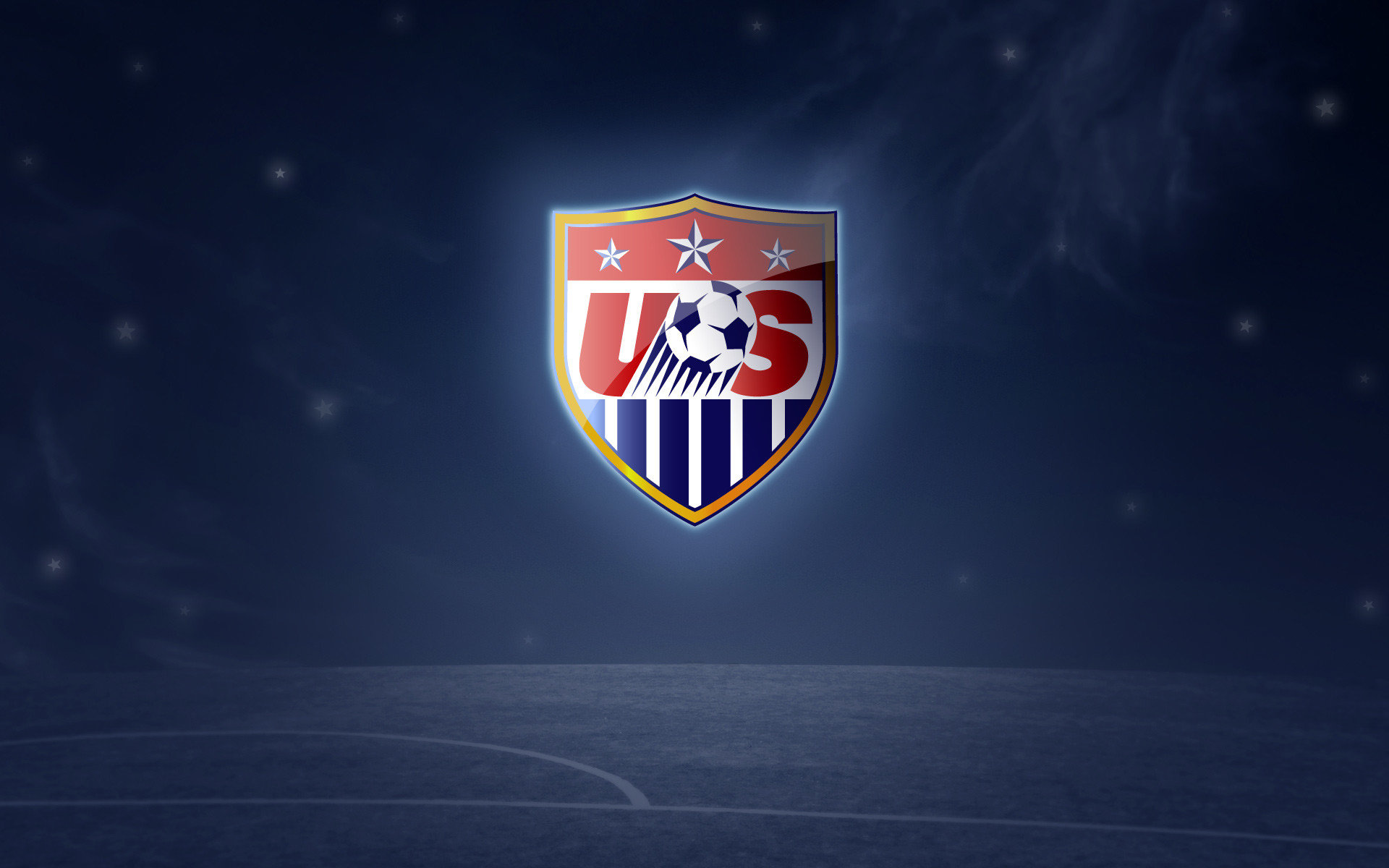 U.S. Soccer, Stemma, Stati Uniti, Blu scuro, 16:10 Full HD, wallpaper widescreen