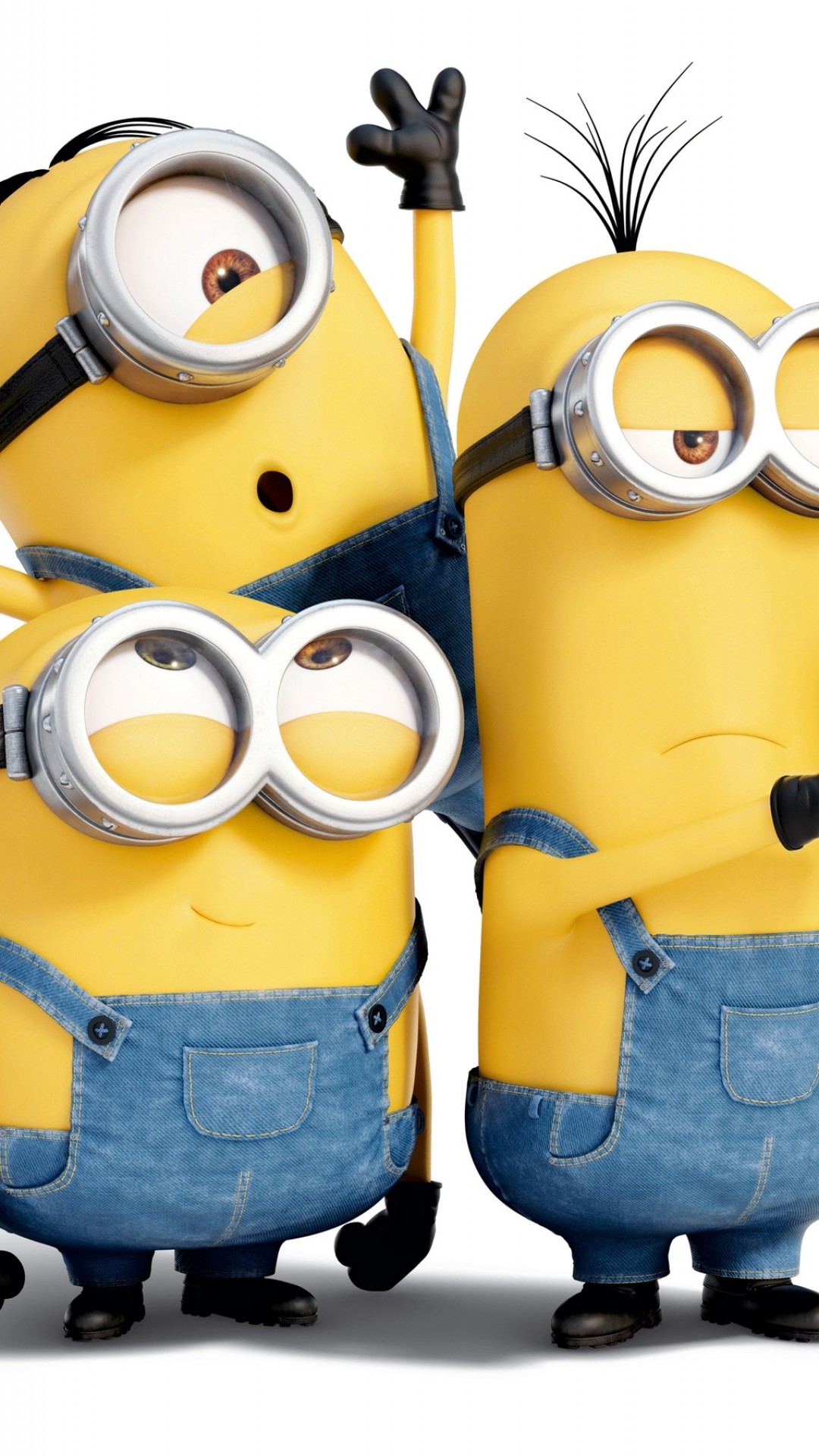 Minions, Cattivissimo me, Sfondo bianco, Full HD, schermata di blocco del cellulare