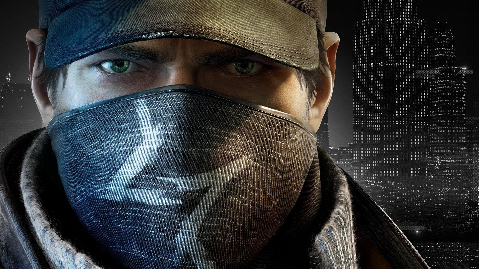 Aiden Pearce, Watch Dogs, Primo piano, Maschera, Full HD 1080p, sfondo desktop