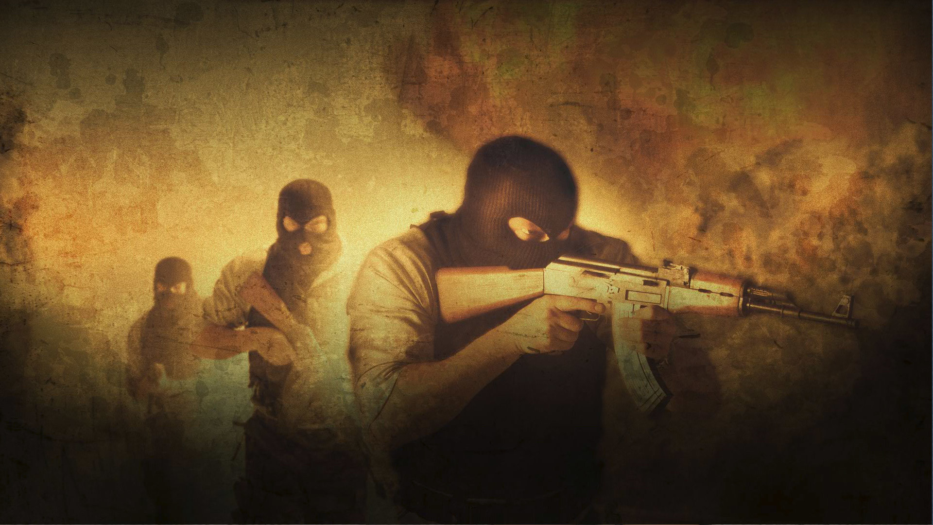 CS:GO, Terroristi, Fucile, Seppia, Full HD, sfondo per PC