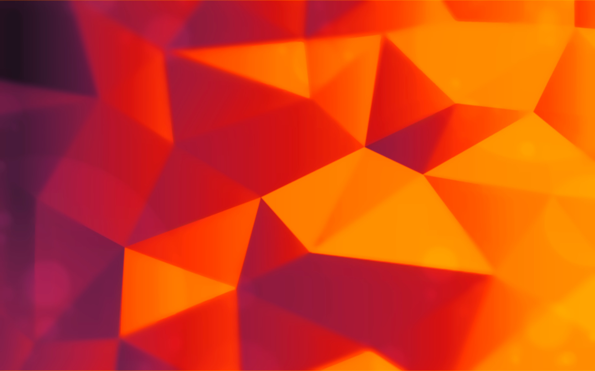 Low poly, Arancione e rosso, Triangoli, 16:10 Full HD, sfondo widescreen
