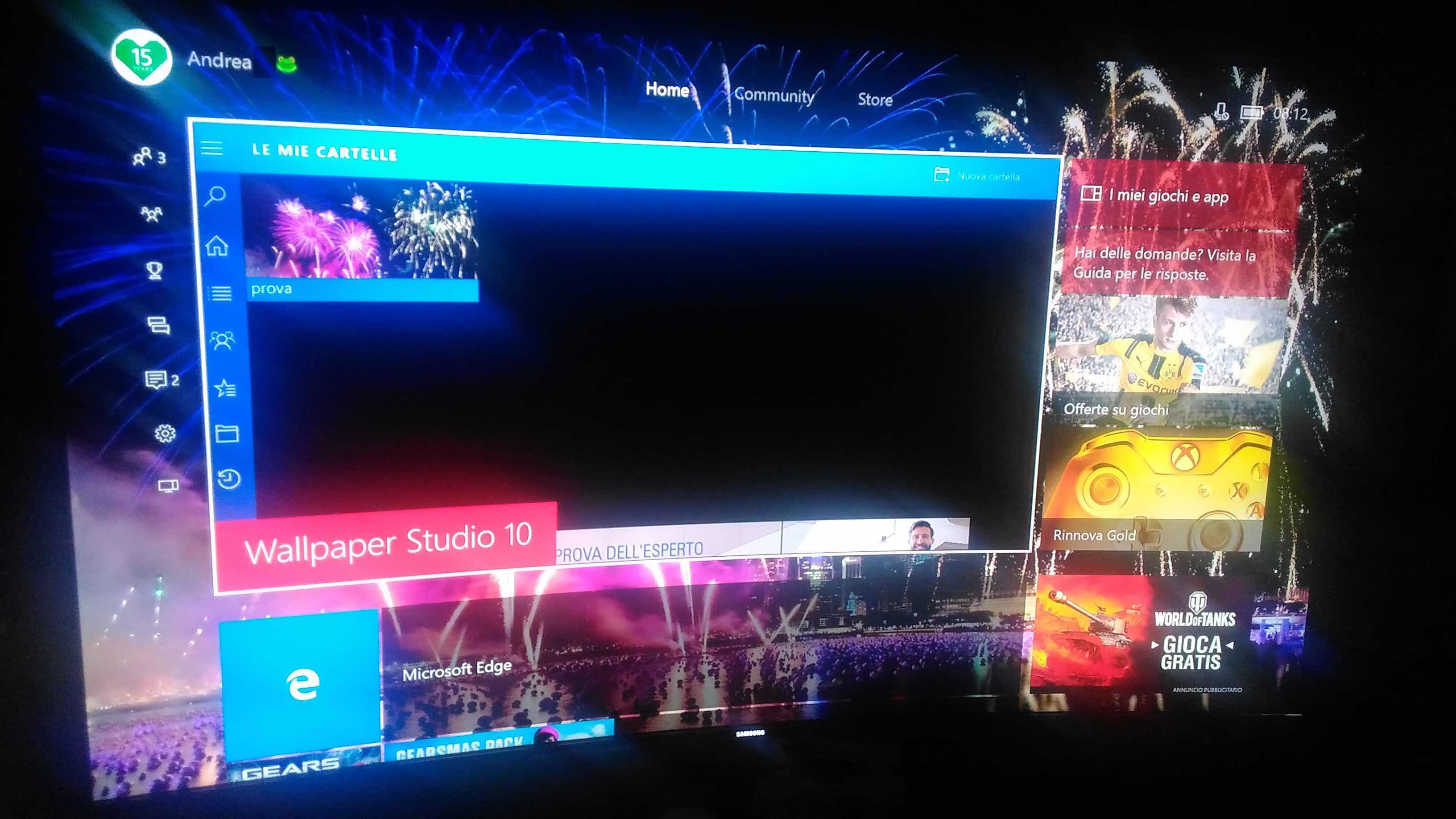 Xbox One, Interfaccia, Windows 10, 16:9 2K, sfondo widescreen