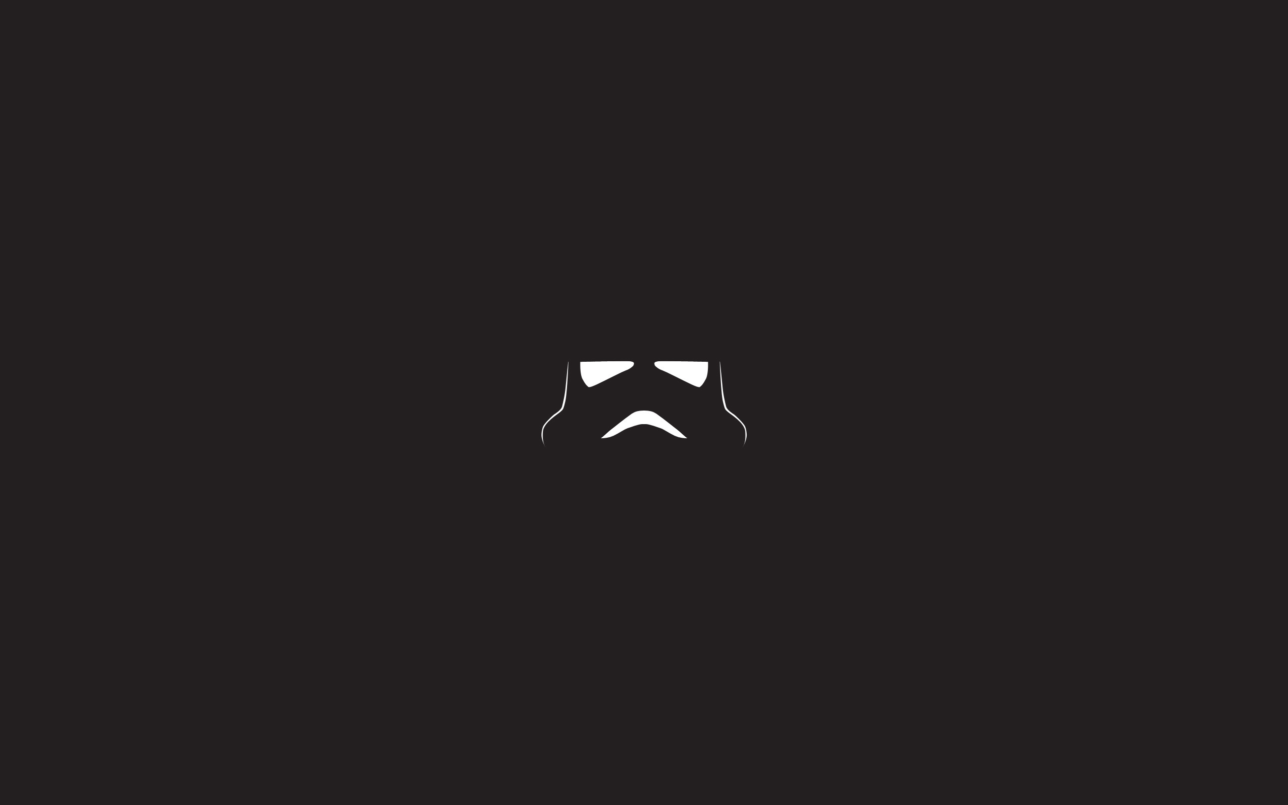 Stormtrooper, Star Wars, Minimalista, Sfondo nero, 2K, wallpaper per PC