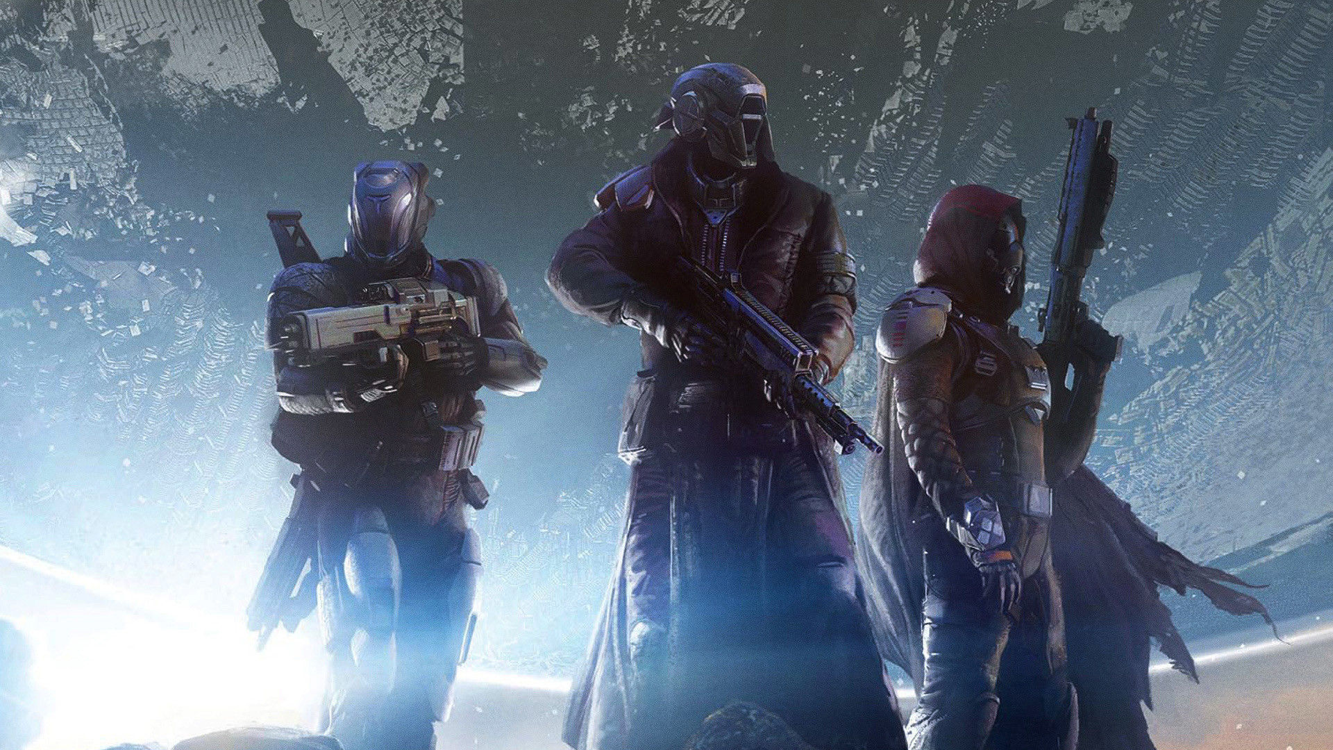 Destiny, Guardiani, Controluce, Fucili, Full HD, sfondo per PC e portatile