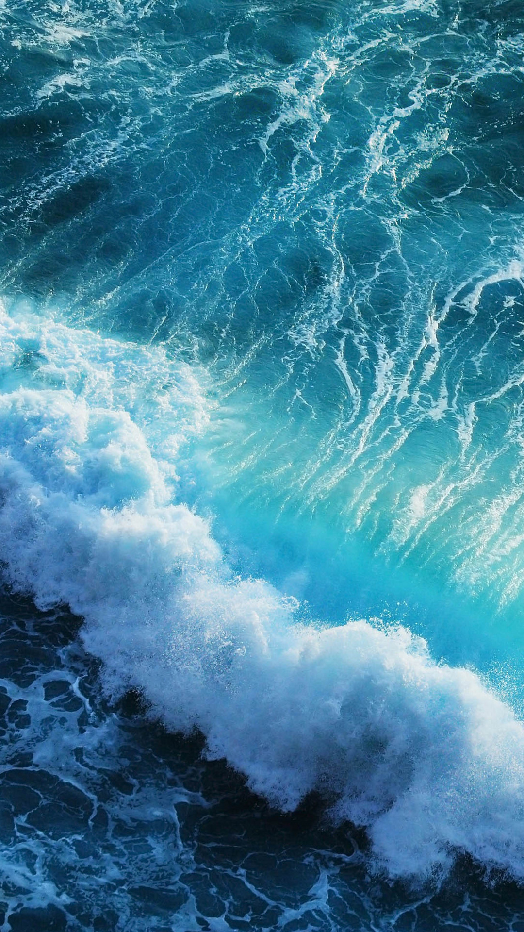 Onda, Mare, Schiuma, Turchese, Full HD, sfondo iPhone 4K