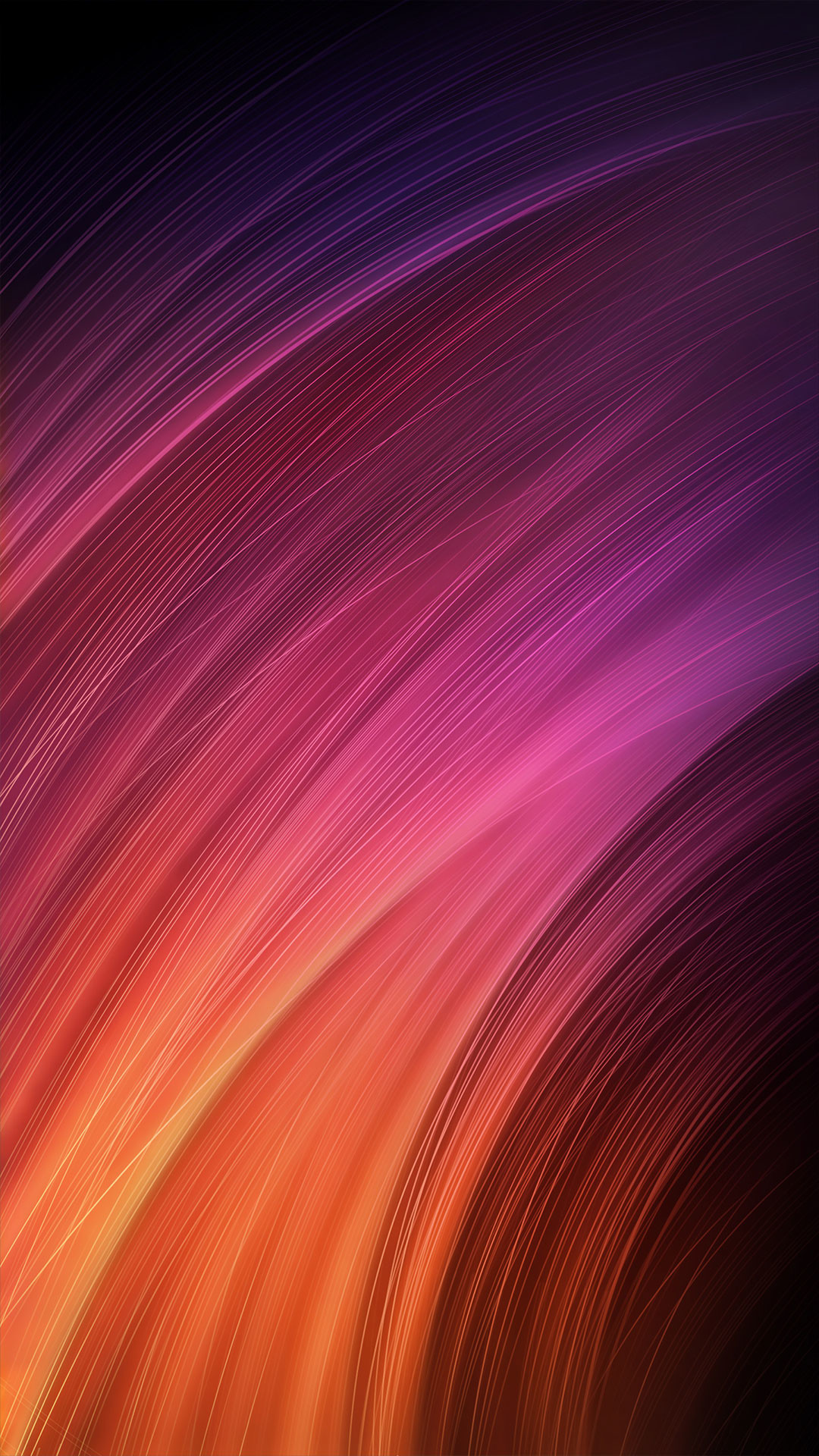 Xiaomi, MIUI, Linee curve, Sfumatura, Astratto, Full HD, sfondo verticale per cellulare