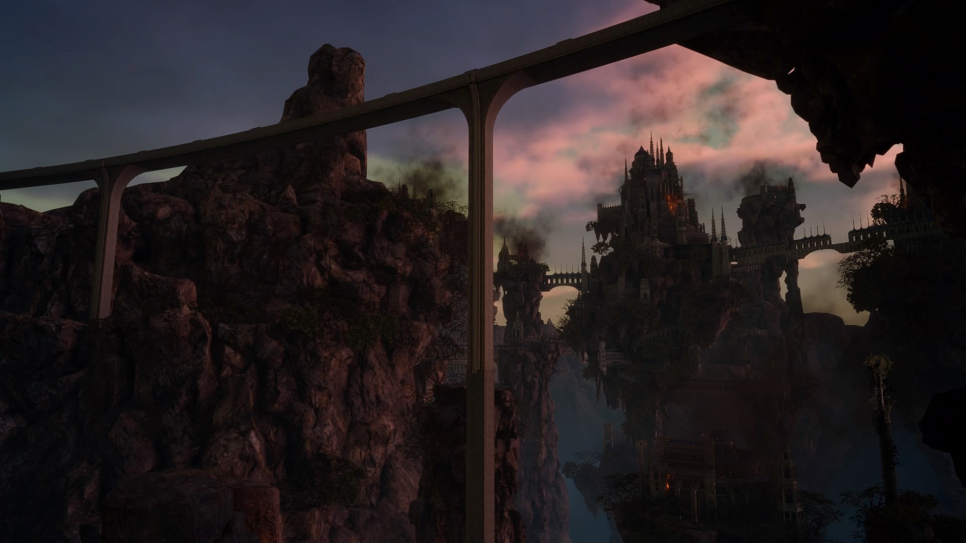 Final Fantasy XV, Rovine, Ponte, Crepuscolo, 16:9 Full HD, sfondo widescreen