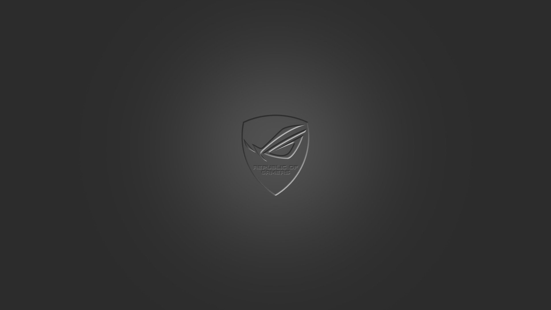 ASUS ROG, Scudo ROG, Grigio, Minimalismo, Full HD, sfondo per PC