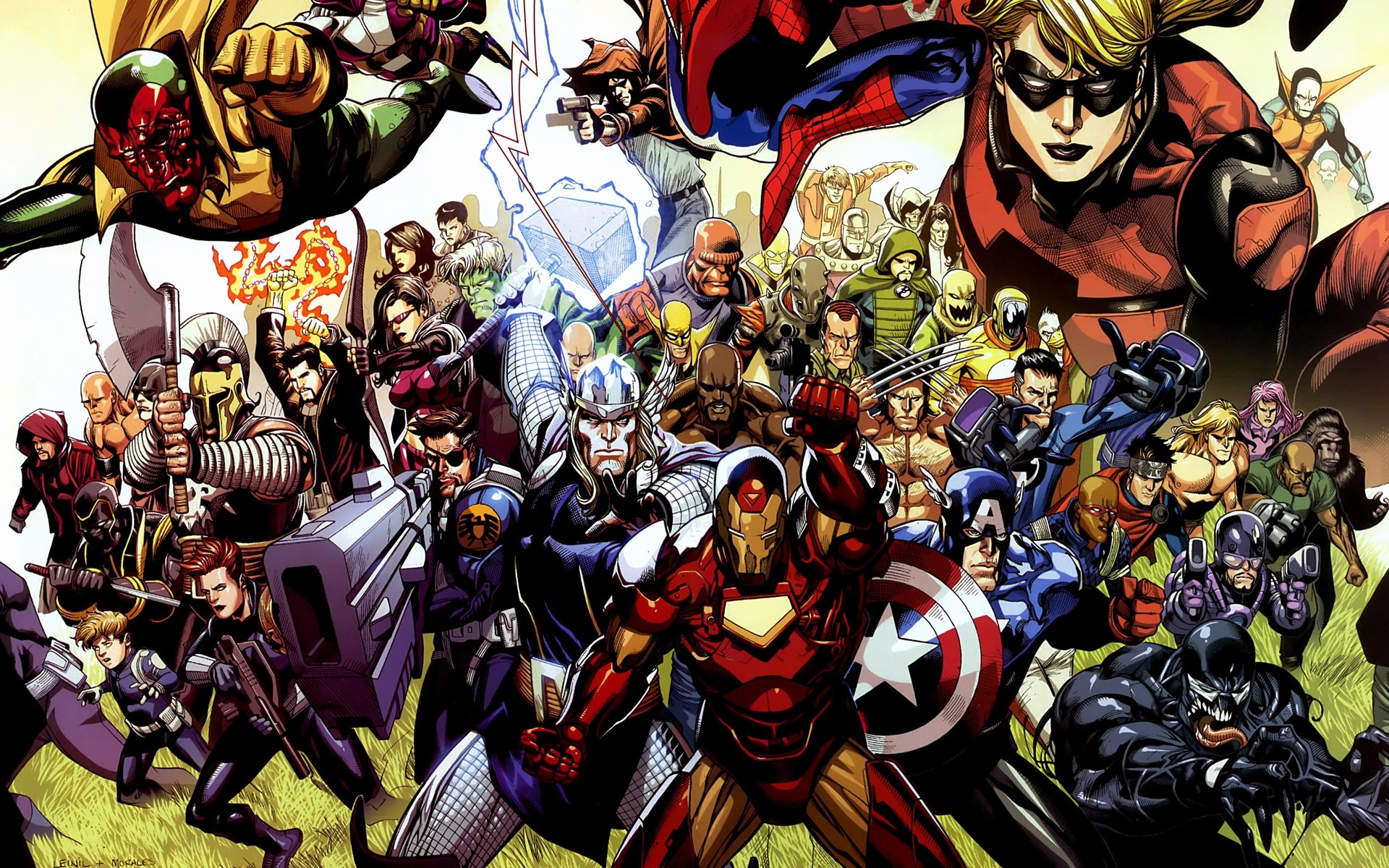 Avengers, Marvel Comics, Iron Man, Fumetto, Supereroi, 1920x1200, sfondo MacBook Pro