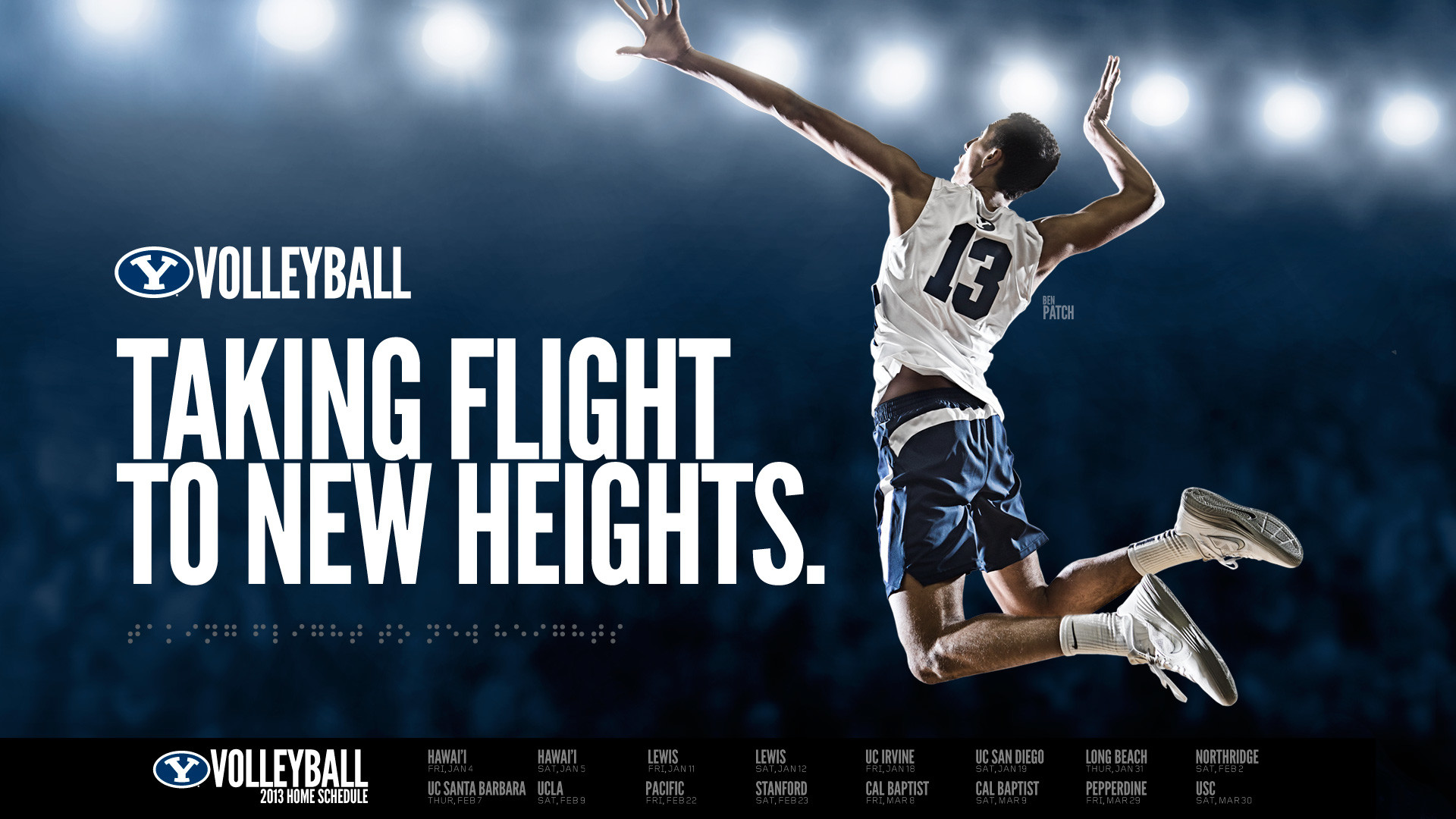BYU Volleyball, Taking Flight to New Heights, Schiacciata, Poster, sfondo 16:9 Full HD