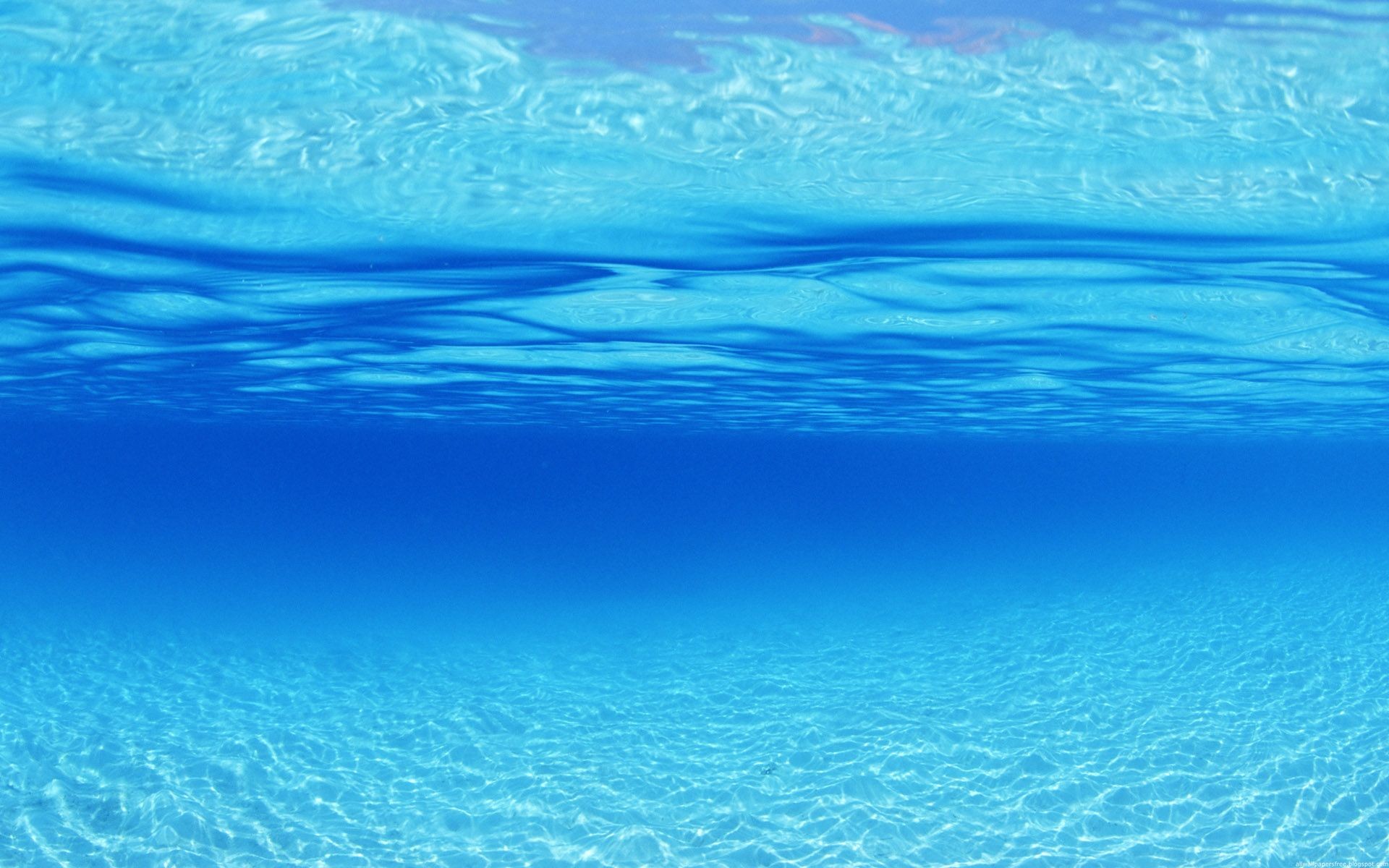 Acqua cristallina, Fondale sabbioso, Azzurro, Full HD, sfondo Windows 11