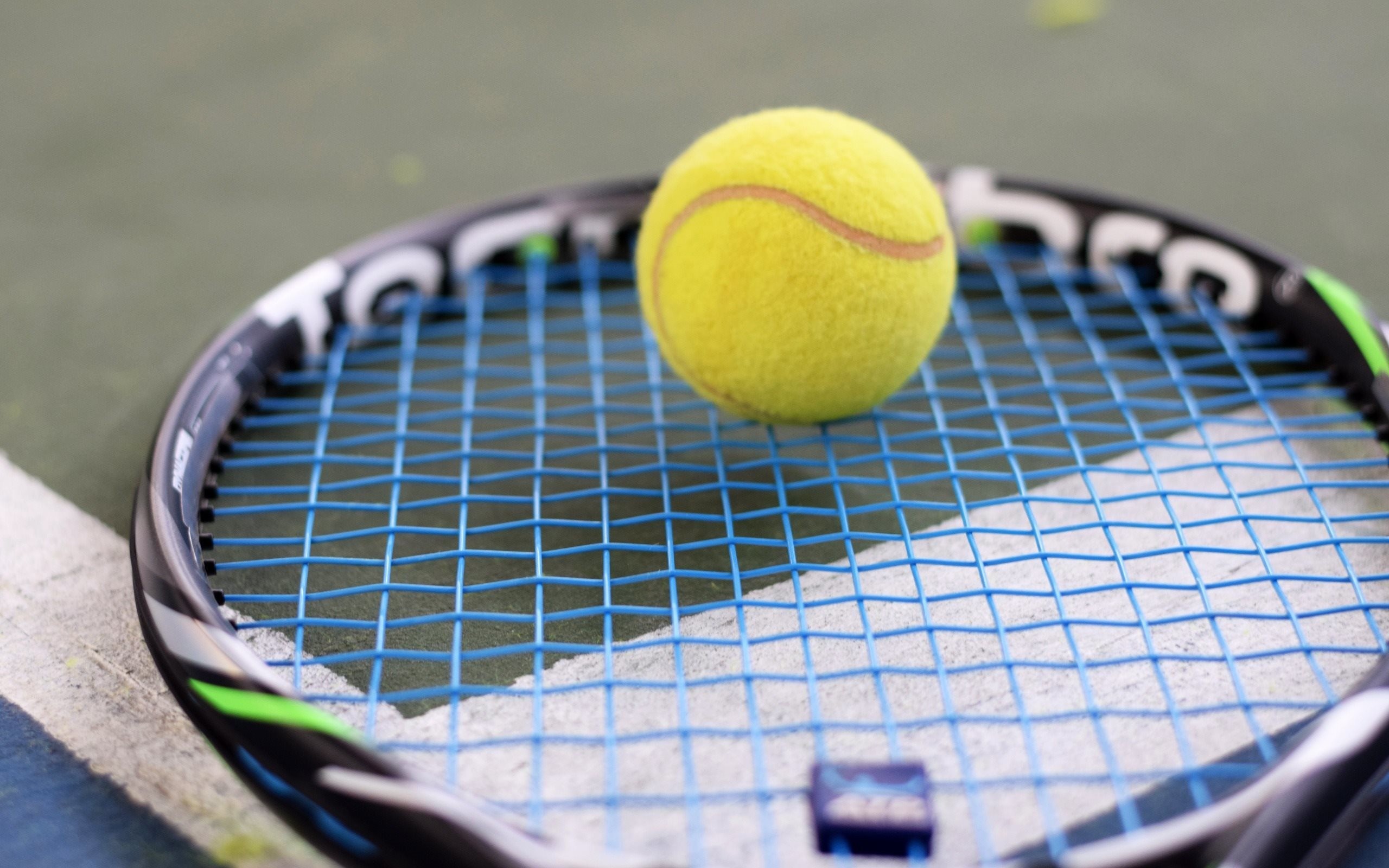 Pallina da tennis, Racchetta Babolat, Campo, 2K, sfondo Windows 11