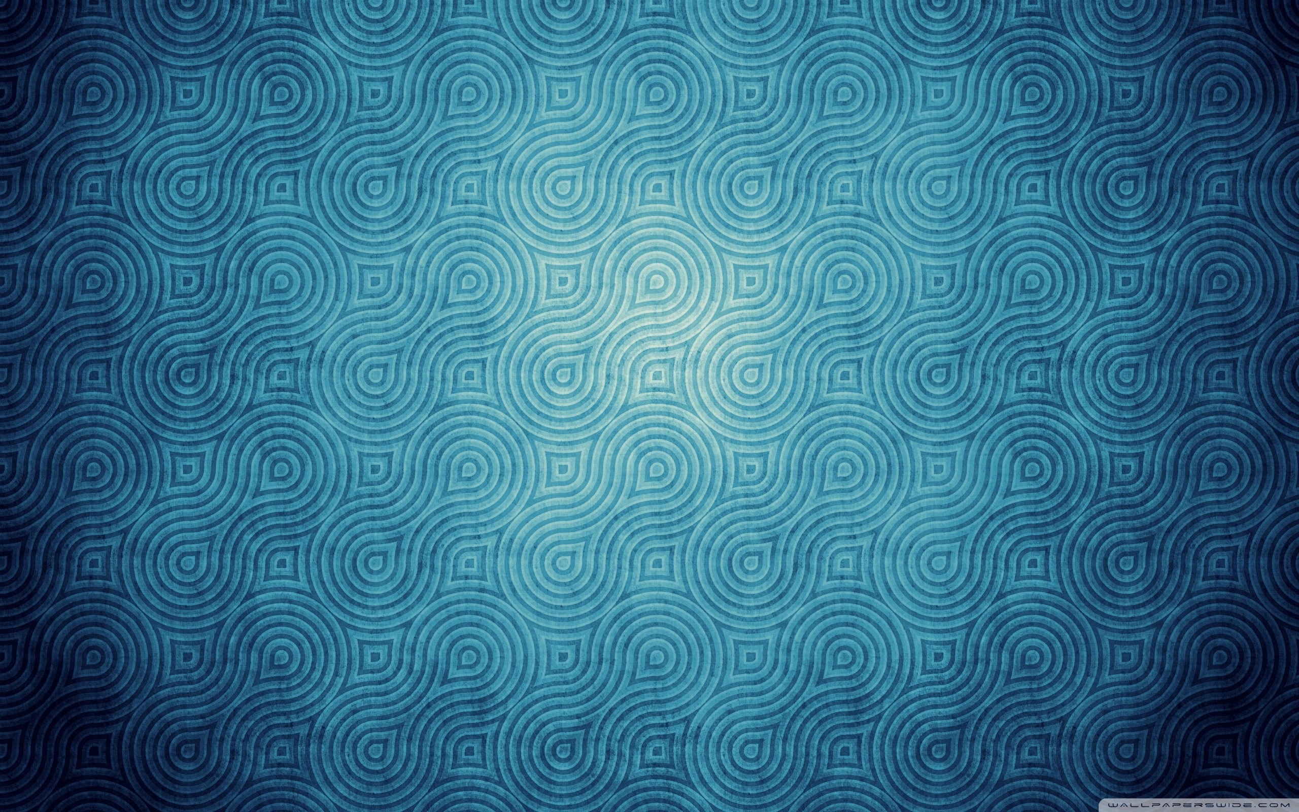 Texture, Motivo a spirali, Blu, Vignettatura, 2K 1600p, sfondo desktop