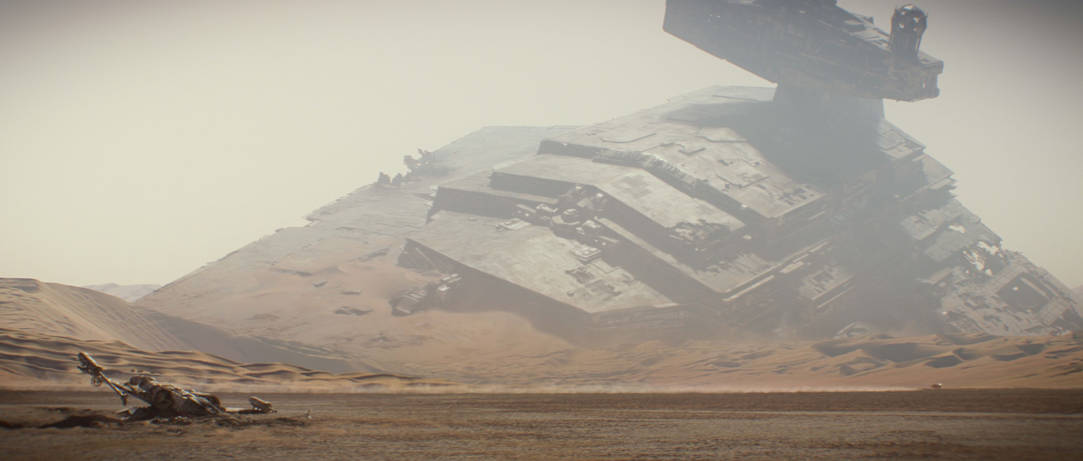 Star Destroyer, Jakku, Star Wars: Il risveglio della Forza, Relitto, Deserto, immagine di sfondo