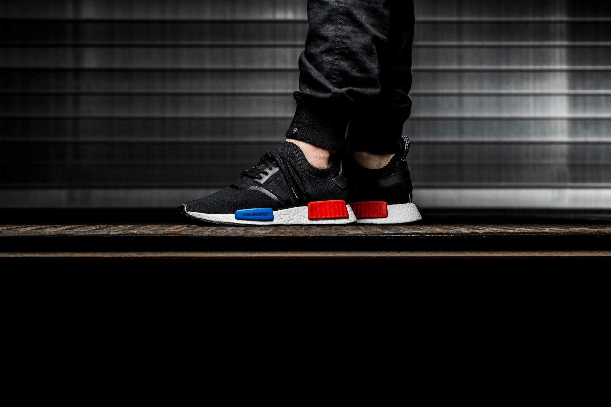 Adidas NMD, Sneakers, Sfondo nero, Full HD, wallpaper per PC