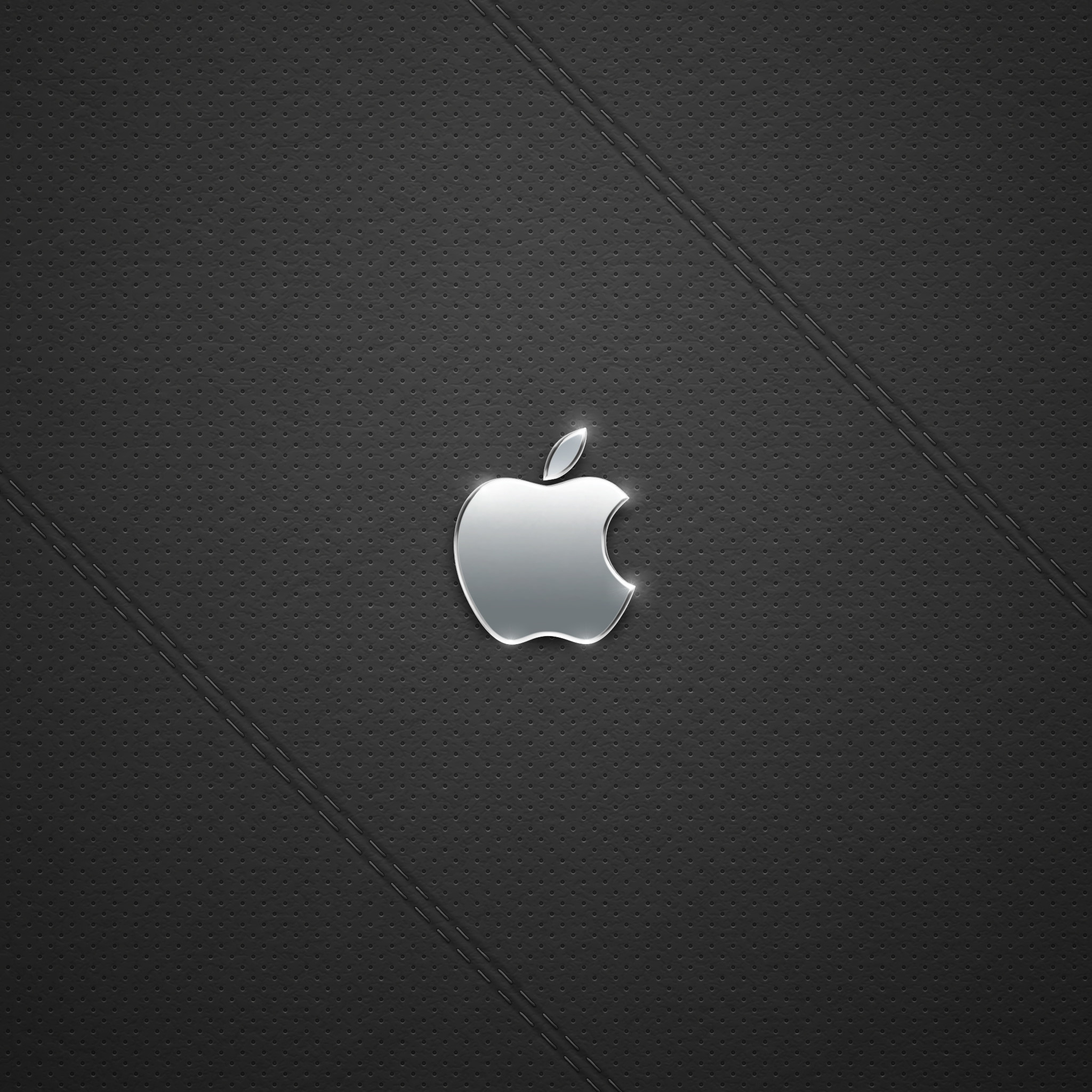 Logo Apple, Apple, Sfondo grigio, schermata di blocco iPad