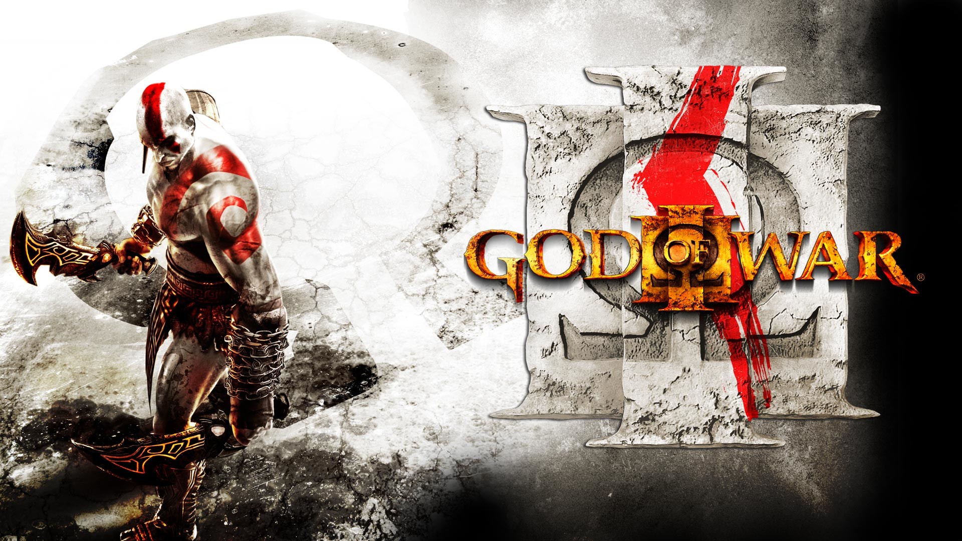Kratos, God of War III, Logo, Lame del Caos, 1920x1080, immagine di sfondo