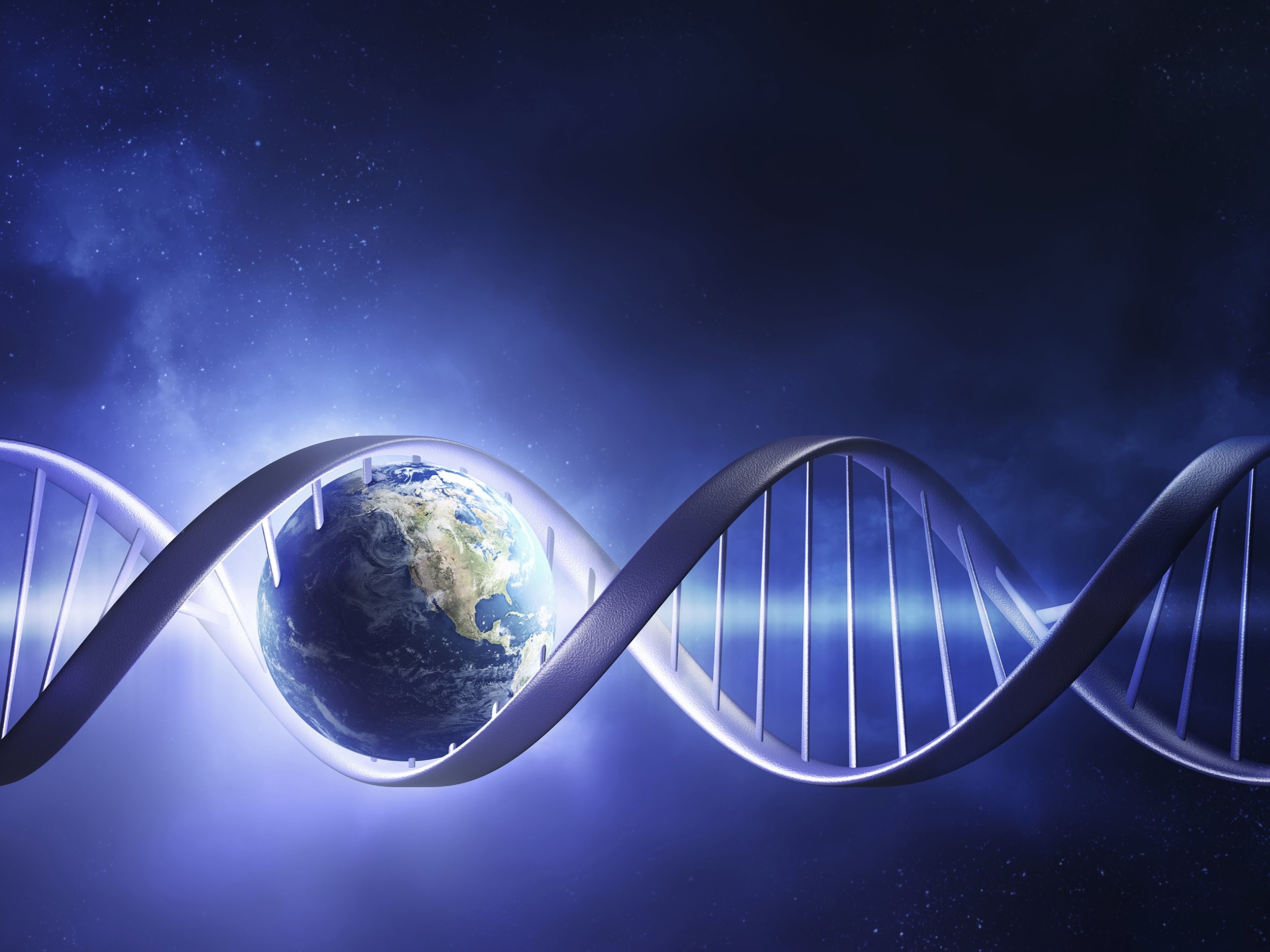 DNA, Terra, Doppia elica, Spazio, sfondo per iPad e tablet